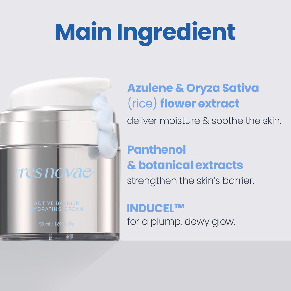 Active Barrier Hydrating Cream with Azulene Oryza Sativa - res novae Official Imagery - 6