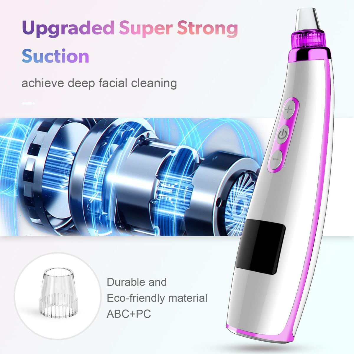 Blackhead Remover Vacuum Facial Pore Extractor 5 Suction - FREESHOW Official Imagery - 3