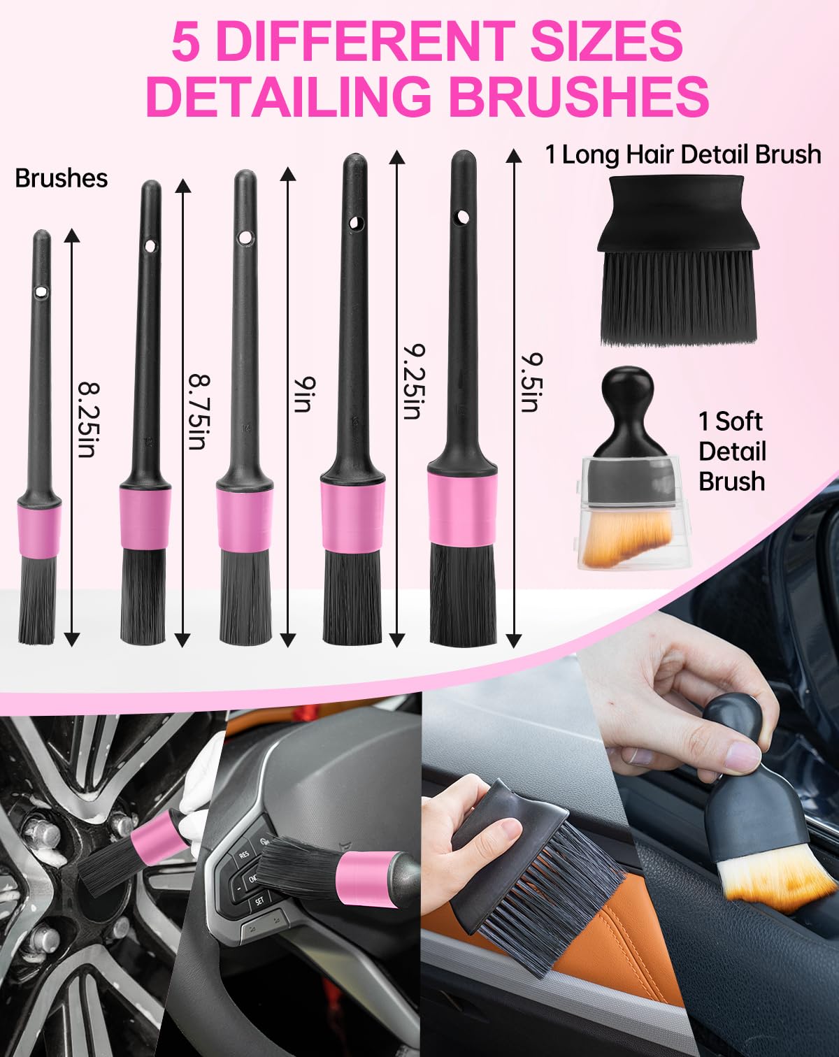 THINKWORK Car Cleaning Kit with Vacuum,Deep Cleaning for Interior Detailing – full view