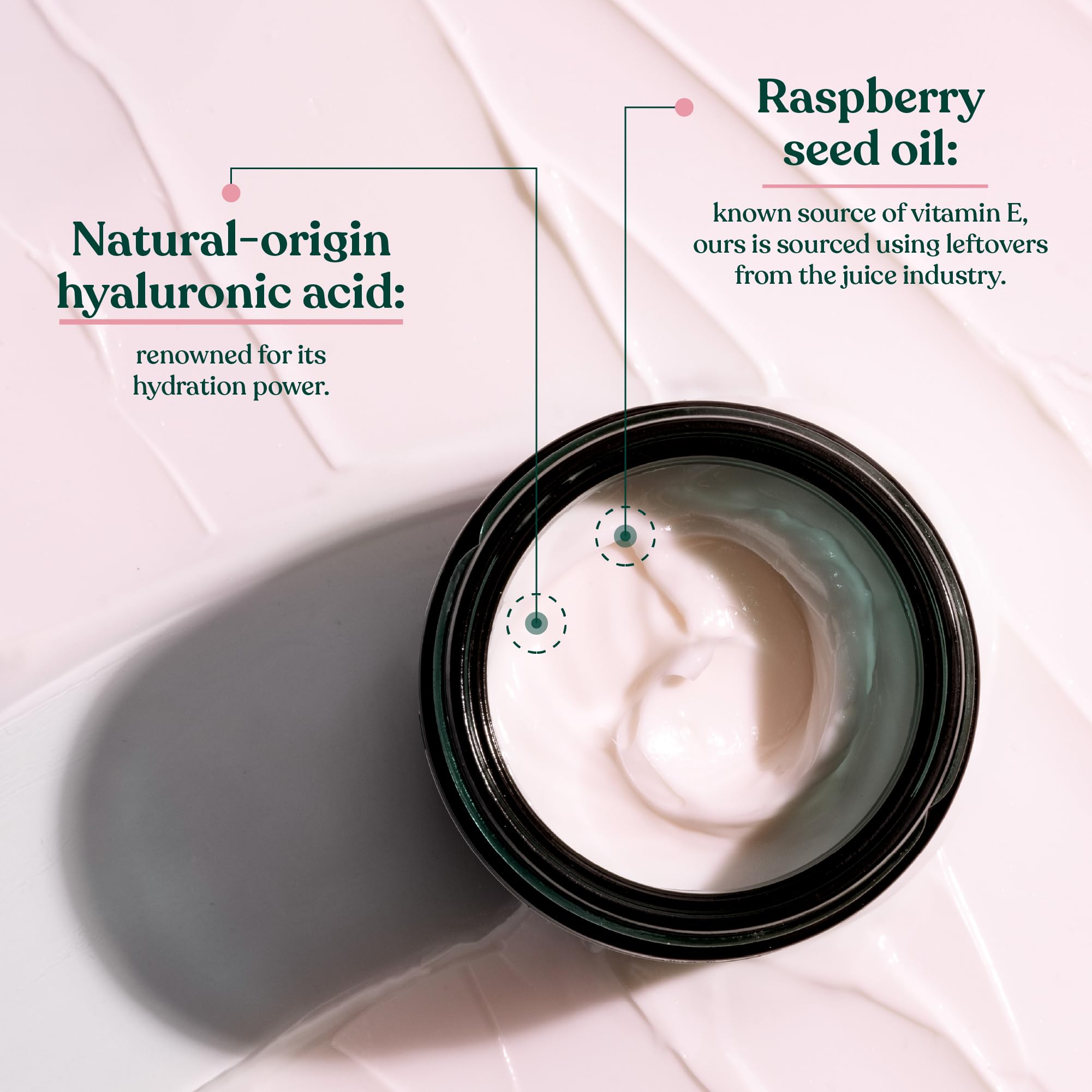 The Body Shop Vitamin E Moisture Cream in a 3.4oz jar, showing the creamy skincare moisturizer with a smooth texture.