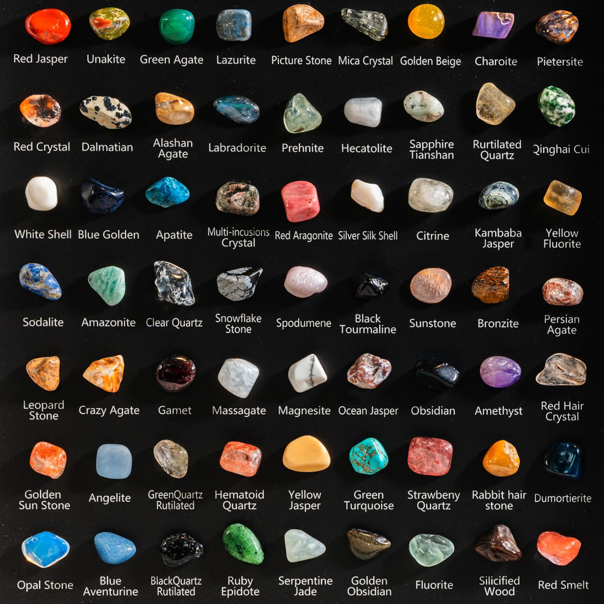 ACODE Natural Mineral Specimen Shadow Box Geology Collection - ACODE Official Imagery - 6