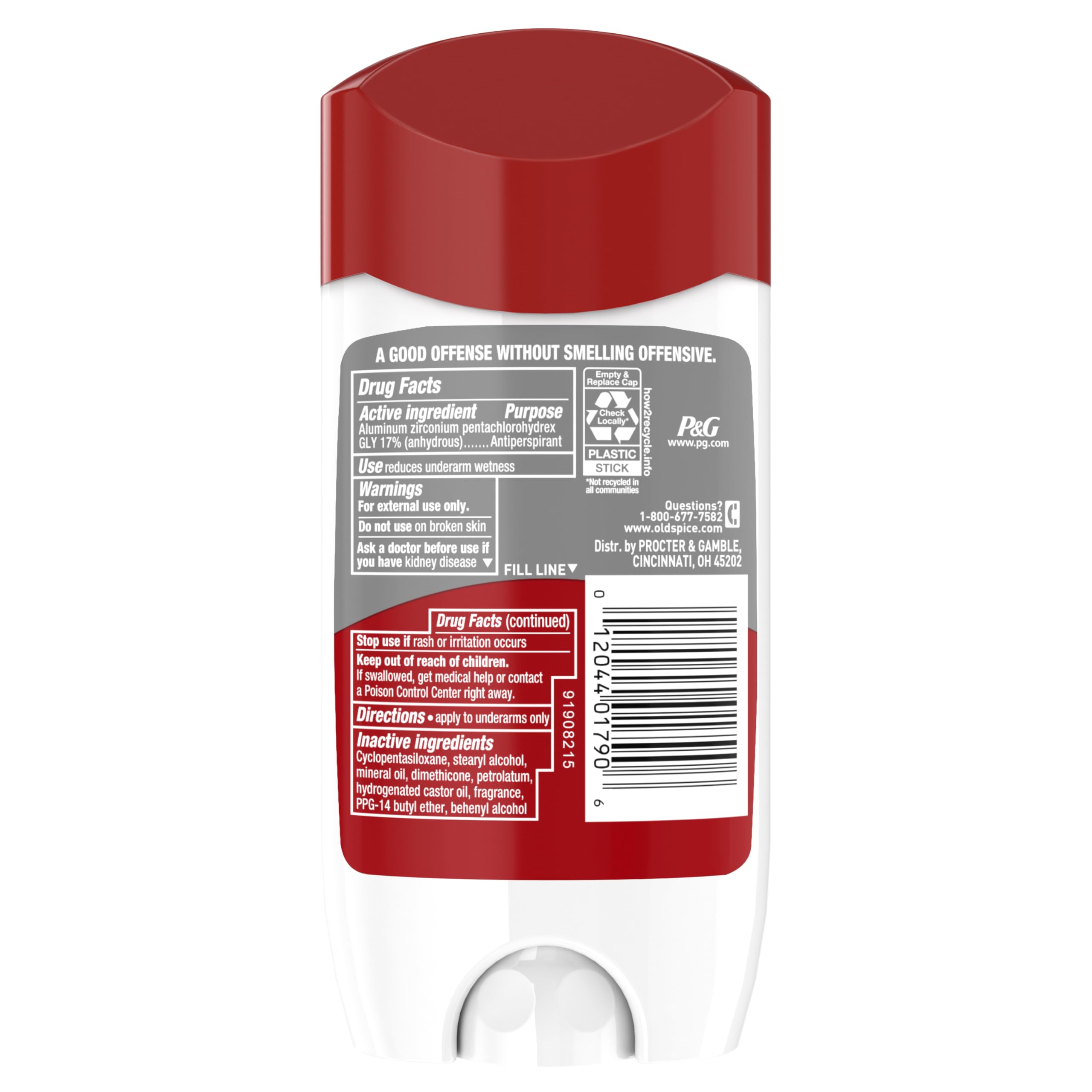 Old Spice High Endurance Anti-Perspirant Deodorant for Men, Playmaker, 3.0 Oz