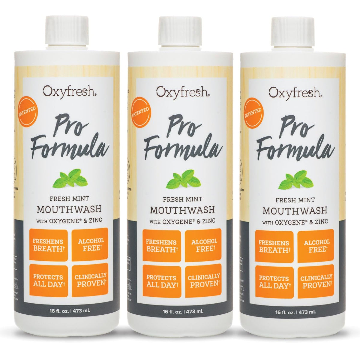 Oxyfresh Premium Pro Formula Fresh Mint Mouthwash Patented - Oxyfresh Official Imagery - 1