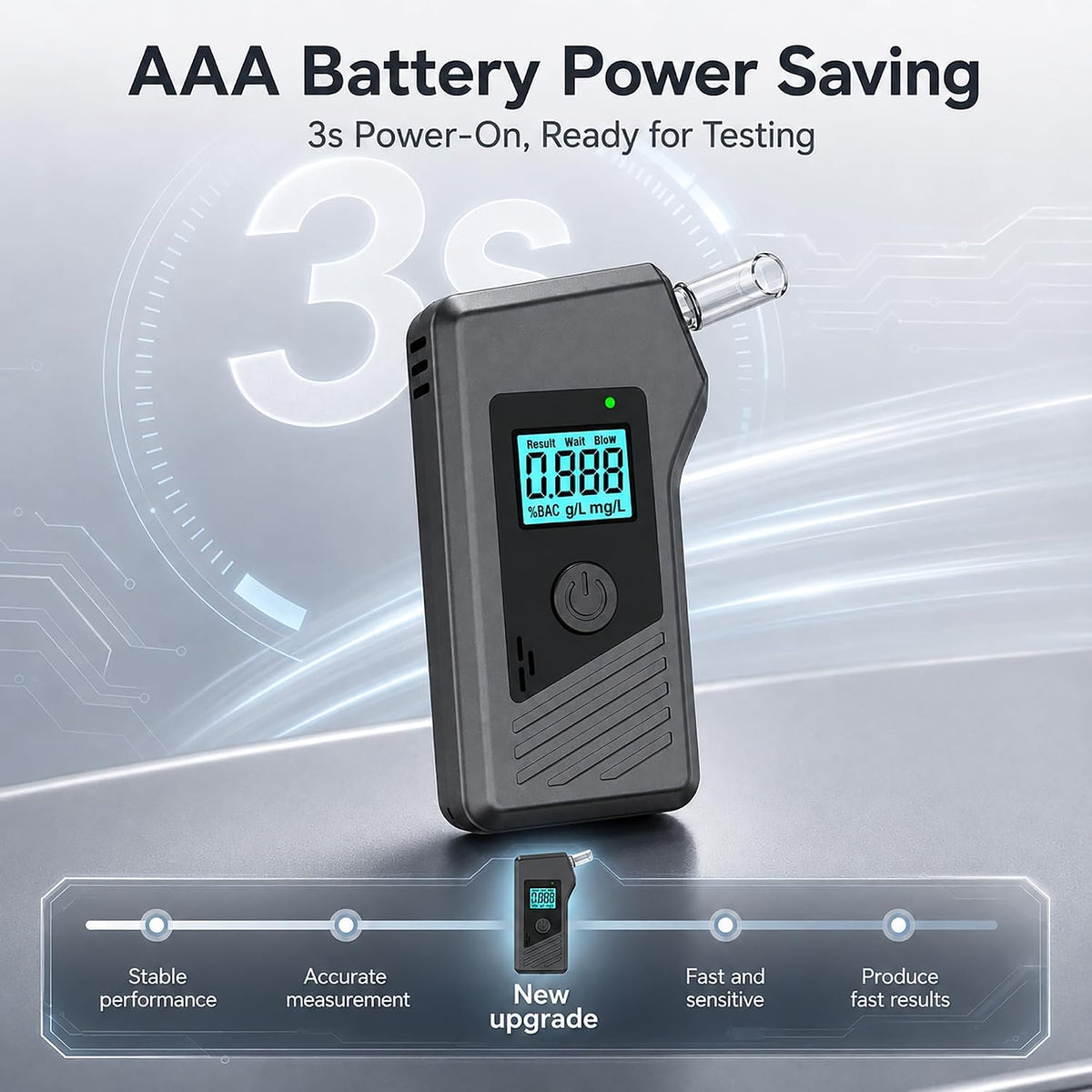 Breathalyzer Portable Breathalyzers for Alcohol with 10 - Cyrixteli Official Imagery - 5