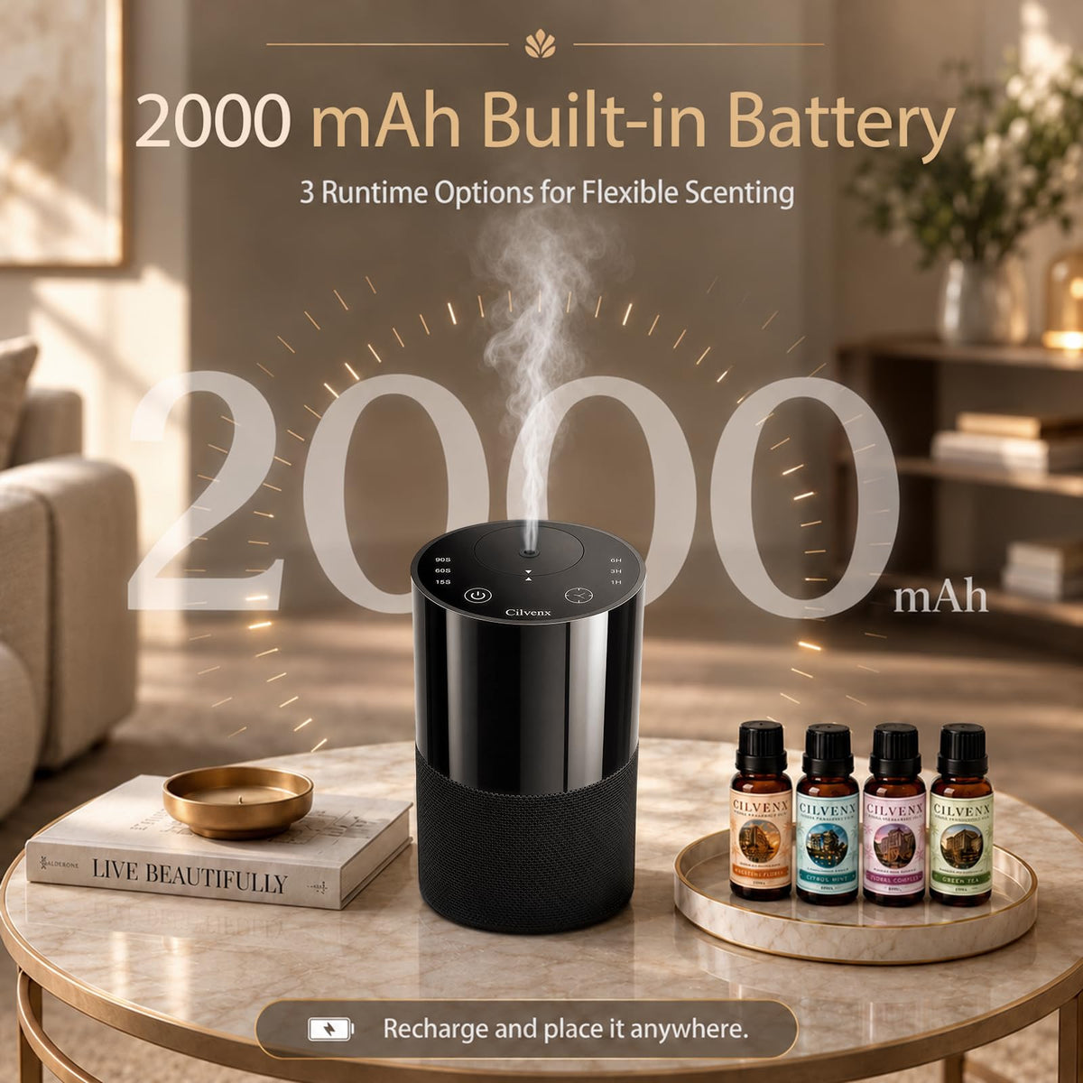Waterless Essential Oil Diffuser 4 Hotel Inspired Fragrance - Cilvenx Official Imagery - 4