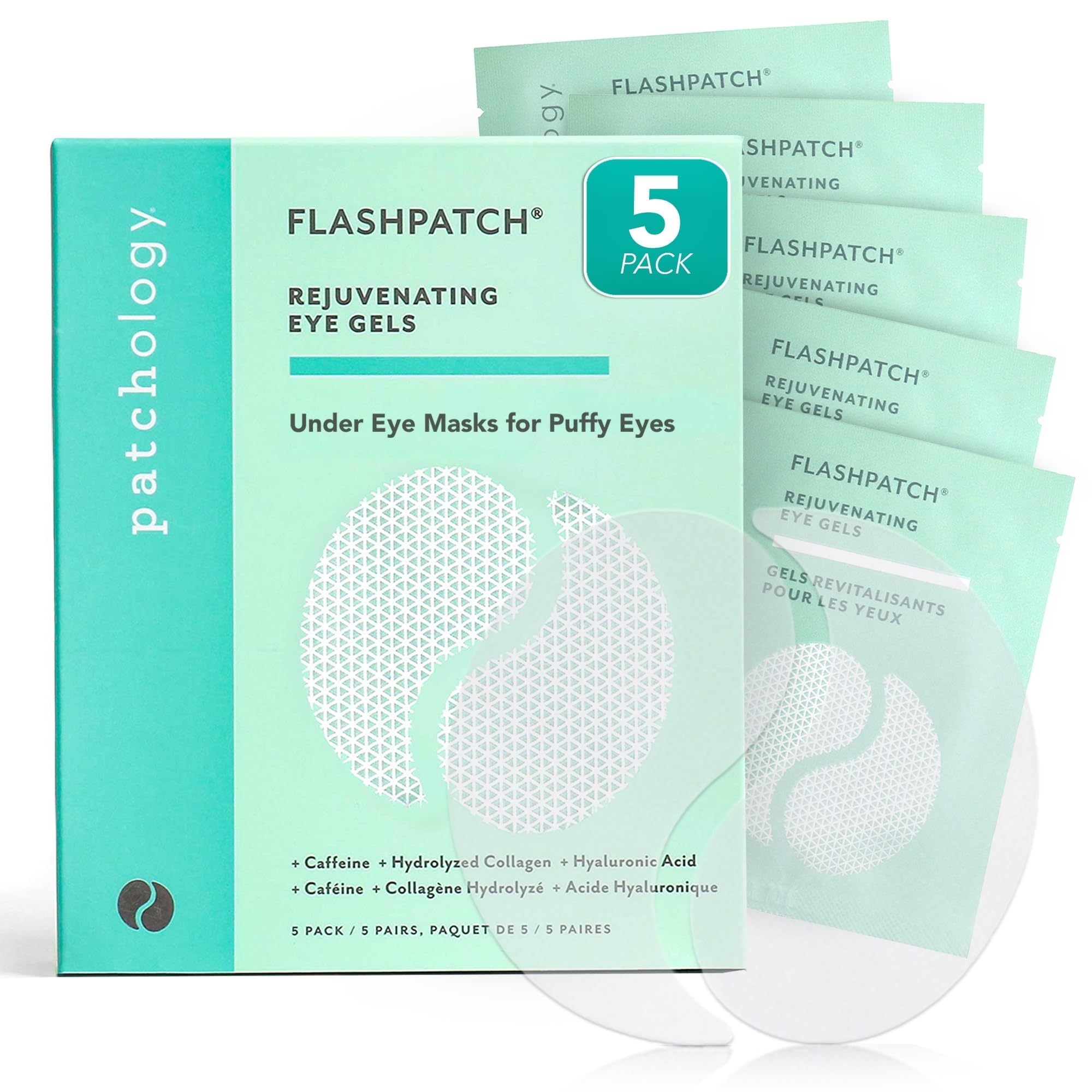 Patchology Eye Gels Patch (5 Pairs) - Natural Eye Patches for - Product Imagery