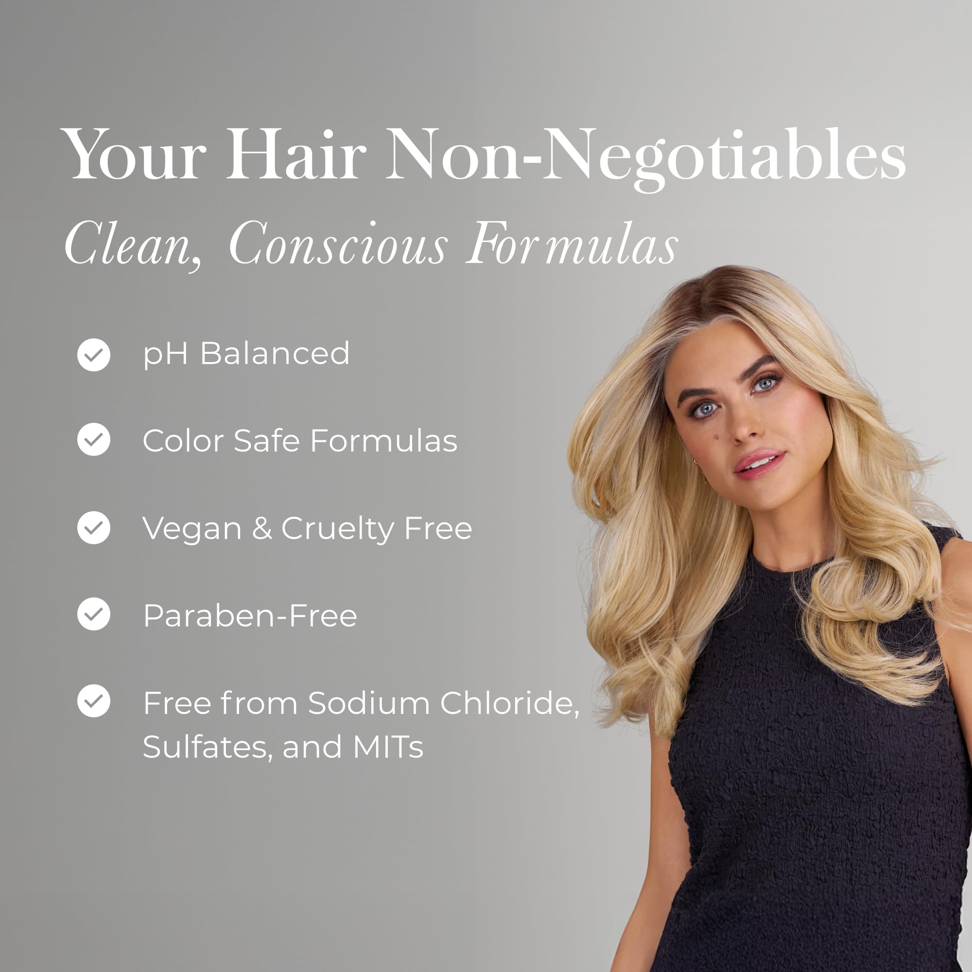 Jon Renau sulfate-free shampoo for synthetic hair, designed to gently clean and maintain the quality of synthetic wigs.