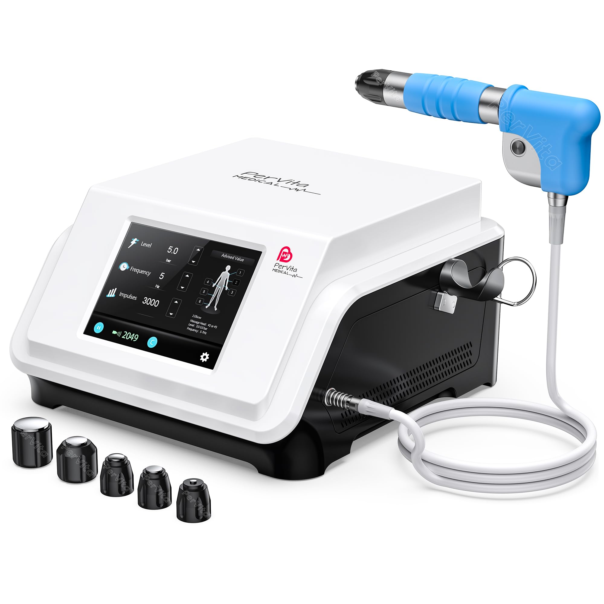 PerVita Medical Extracorporeal Shock Wave Therapy ESWT Machine - Product Imagery