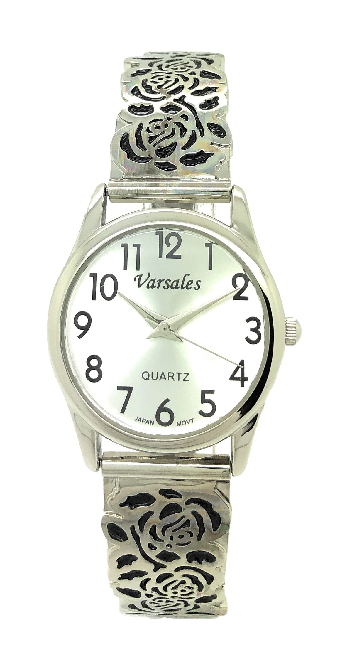 VERSALES Ladies Elegant Floral Flower Stretch Elastic Band Fashion Watch Varsales – product photo (Wrist Watches)
