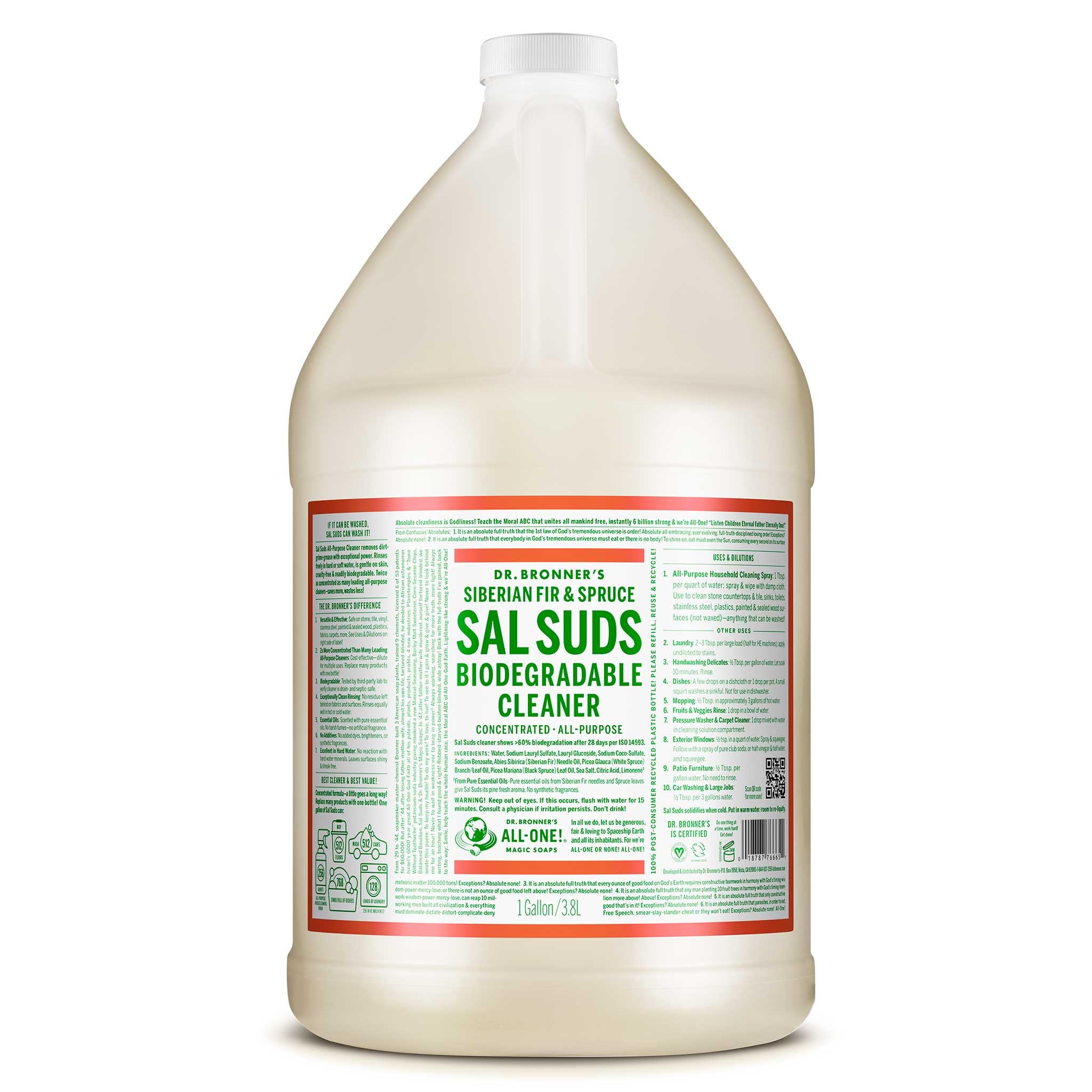 Dr. Bronner's Sal Suds All-Purpose Cleaner, Fir & Spruce Pine, 1 - Product Imagery