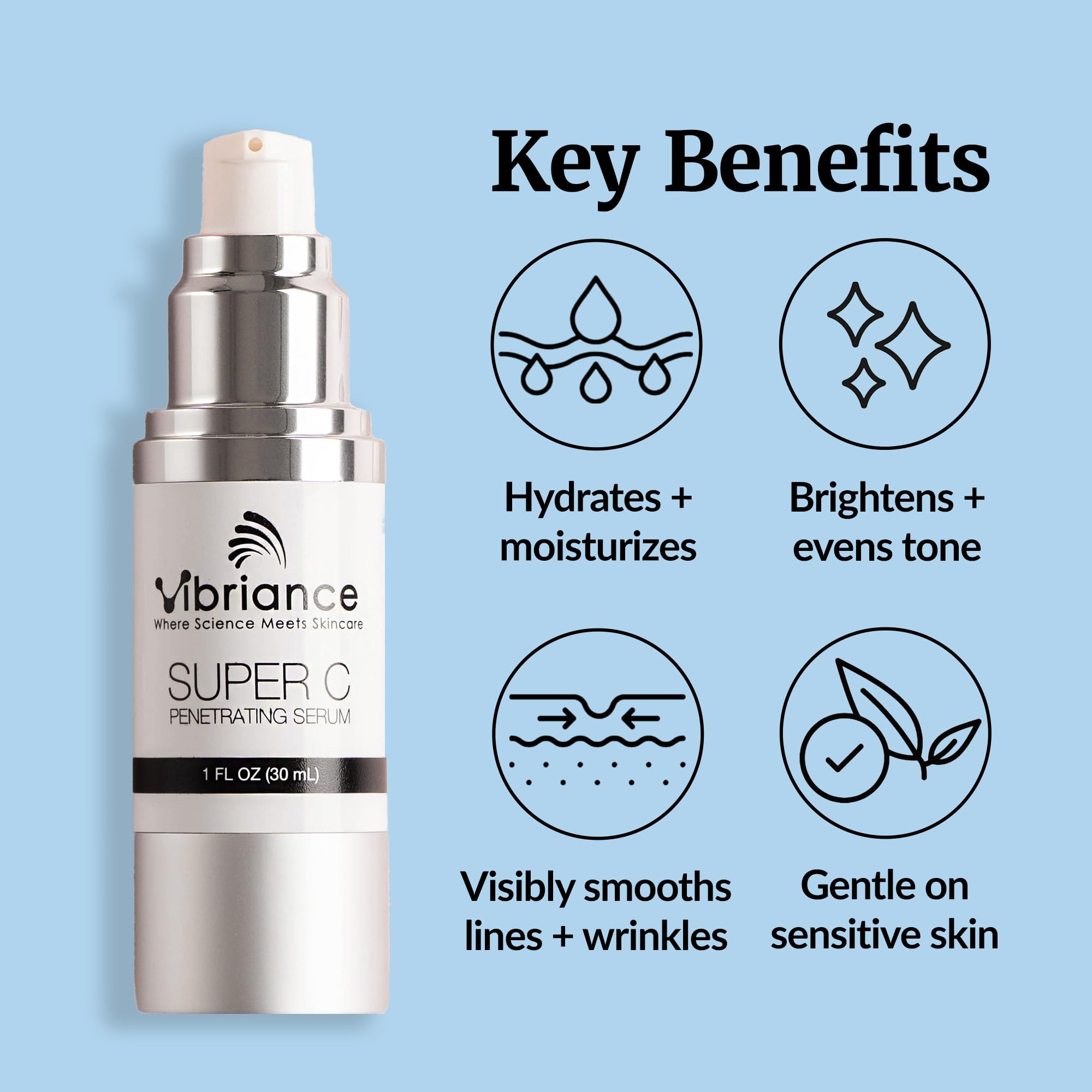 Vibriance Super C Serum Mature Skin Vitamin C 1oz 3-Pack
