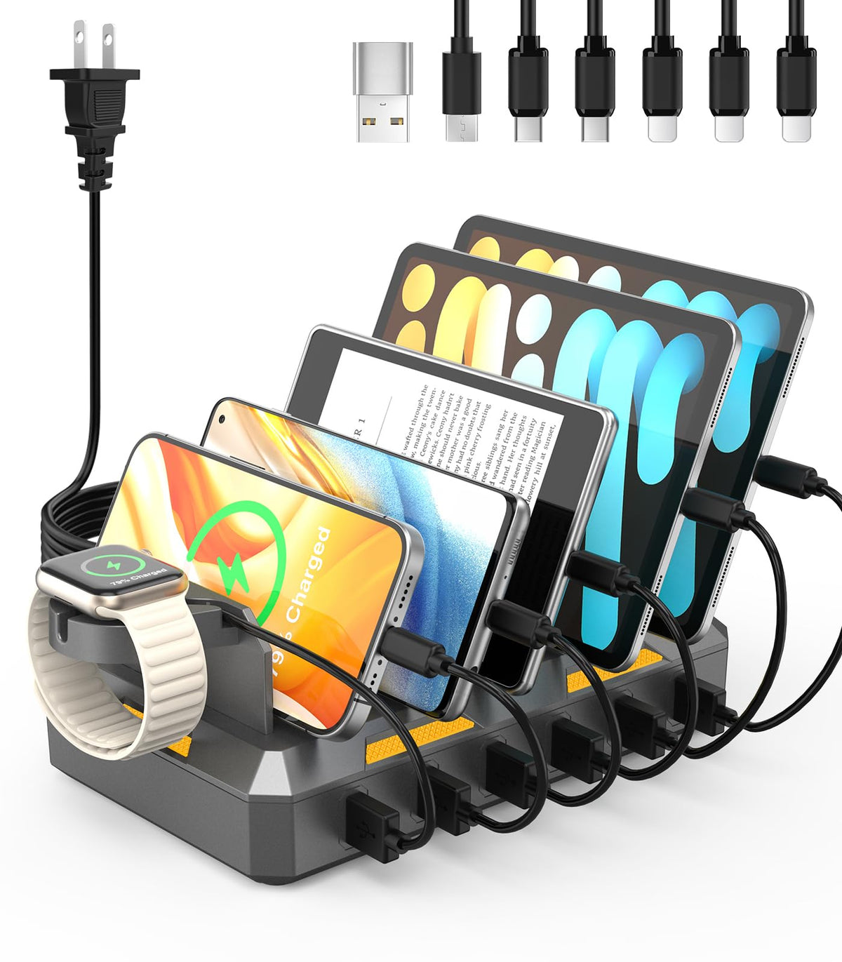 CREATIVE DESIGN Charging Station for Multiple Devices, 50W Charger Dock – product photo (Charging Stations)
