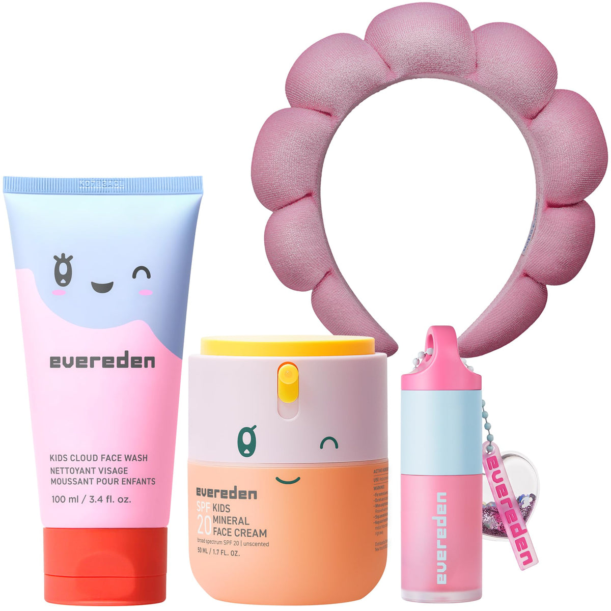 Evereden Kids Morning Skincare Set Cloud Face Wash SPF 20 - Evereden Official Imagery - 2