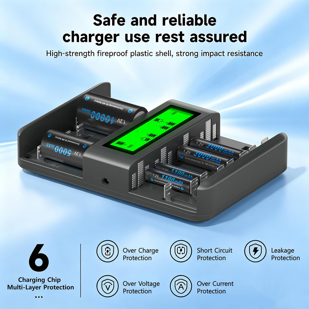 CITYORK Rechargeable AA and AAA Batteries with 16 Bay - CITYORK Official Imagery - 8