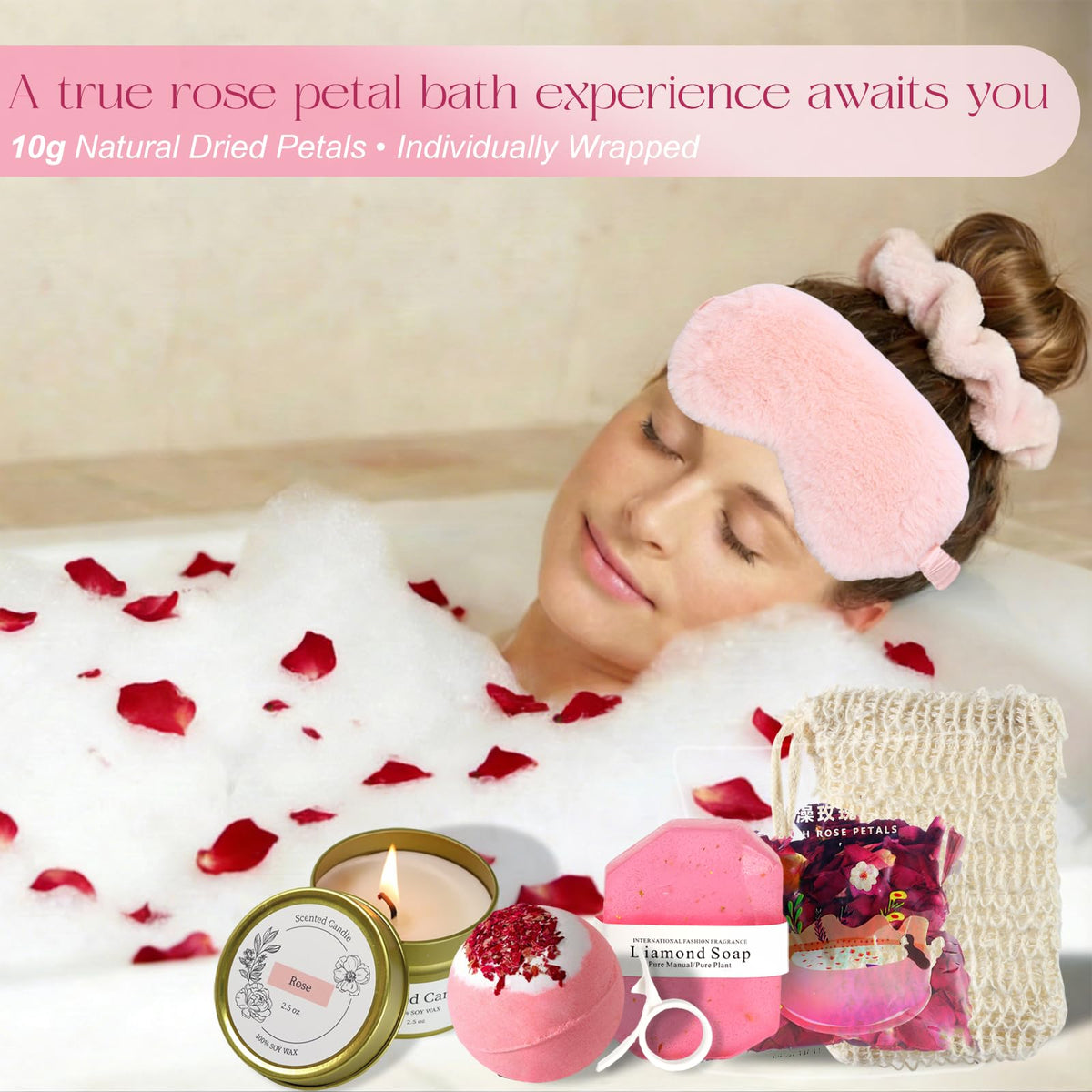 GOLDEN SMILE Self Care Gift Basket for Women - GOLDEN SMILE Official Imagery - 6