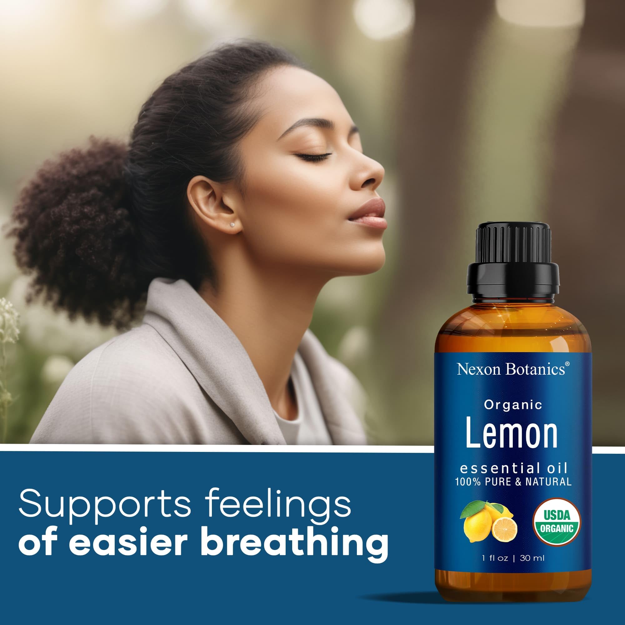 Nexon Botanics Organic Lemon Essential Oil 30ml Pure