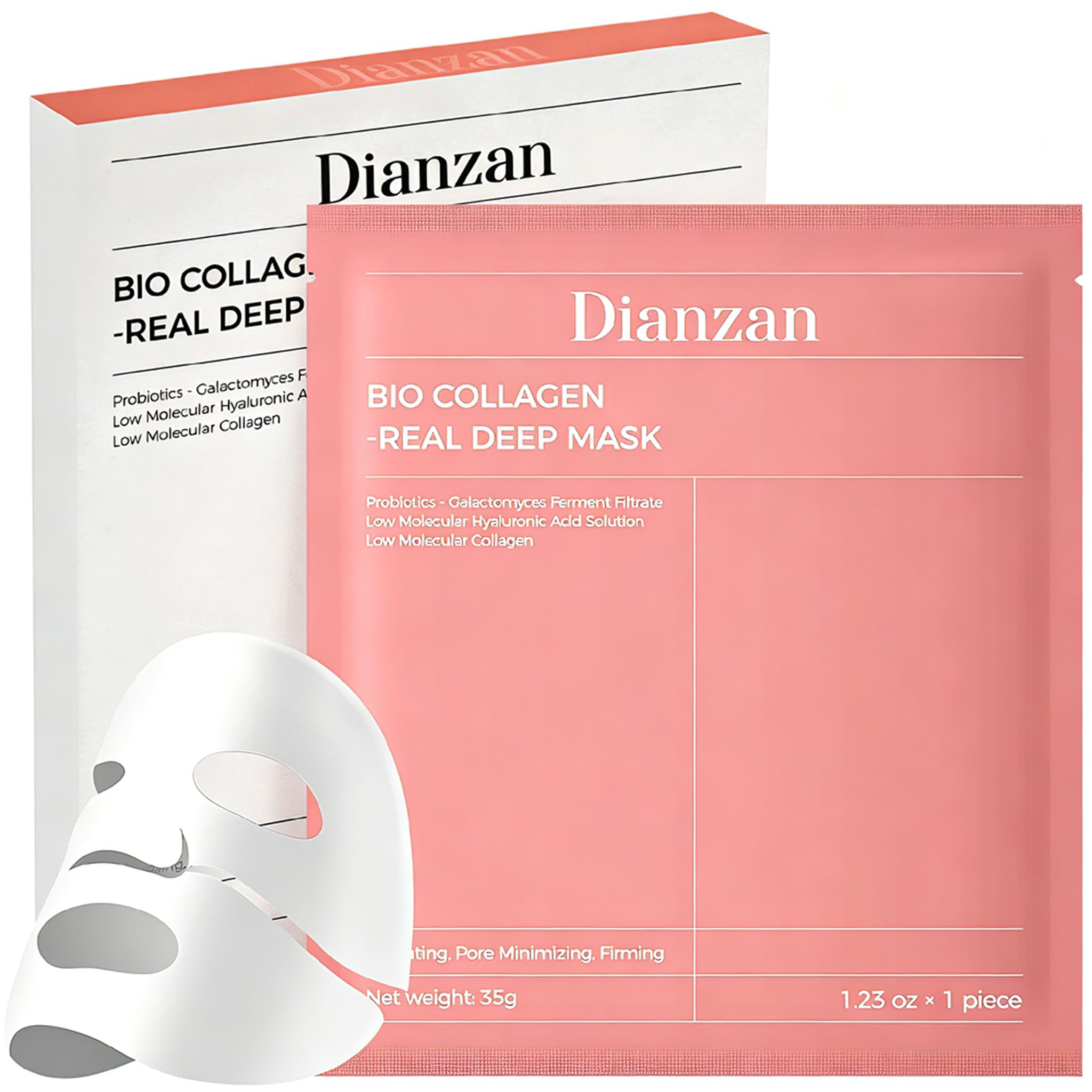 Dianzan Bio-Collagen Real Deep Mask, Deep Moisturizing, Firming, - Product Imagery