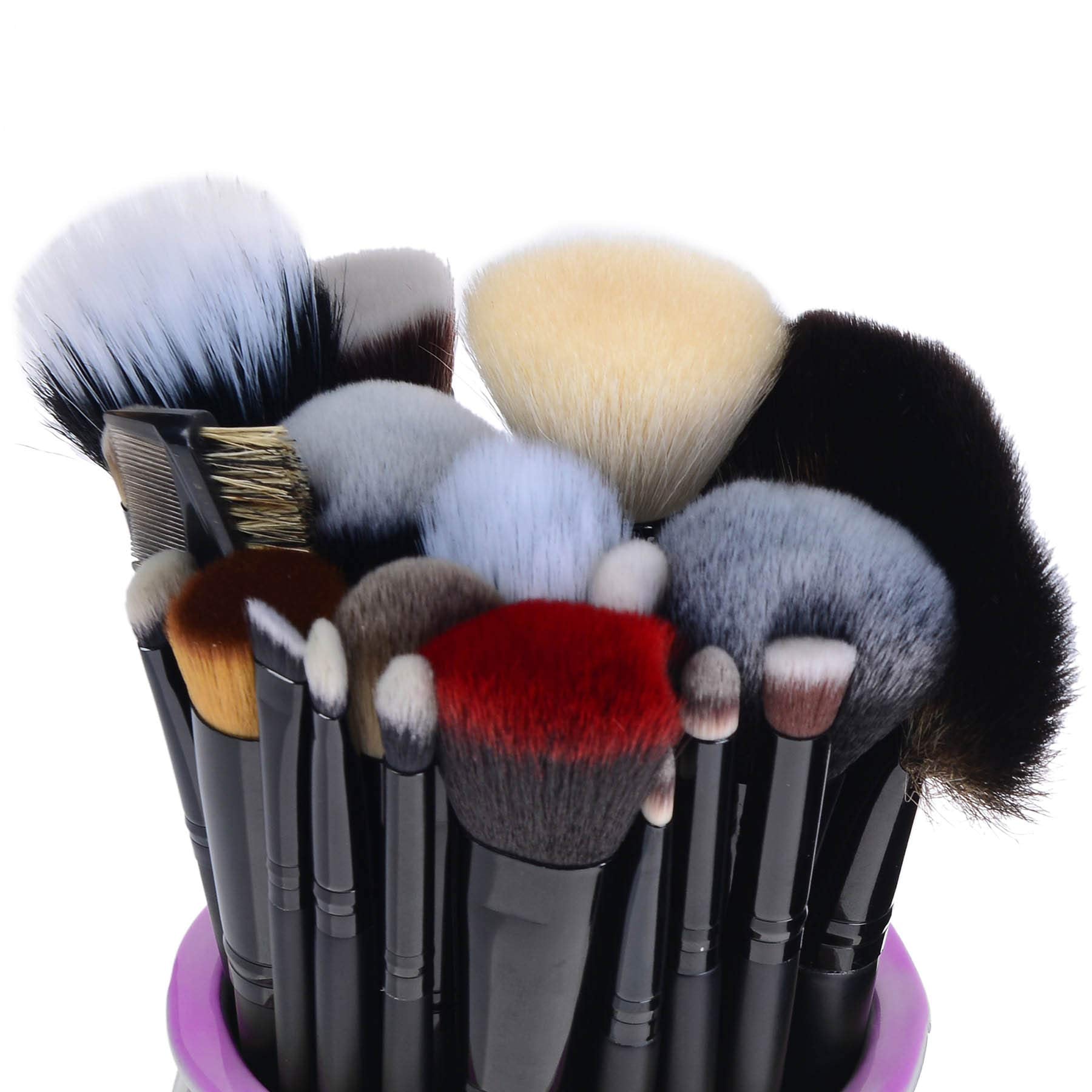 SHANY 24-piece Pro Signature makeup brush set with various brushes for eyes, face, and lips, displayed neatly on a white background.