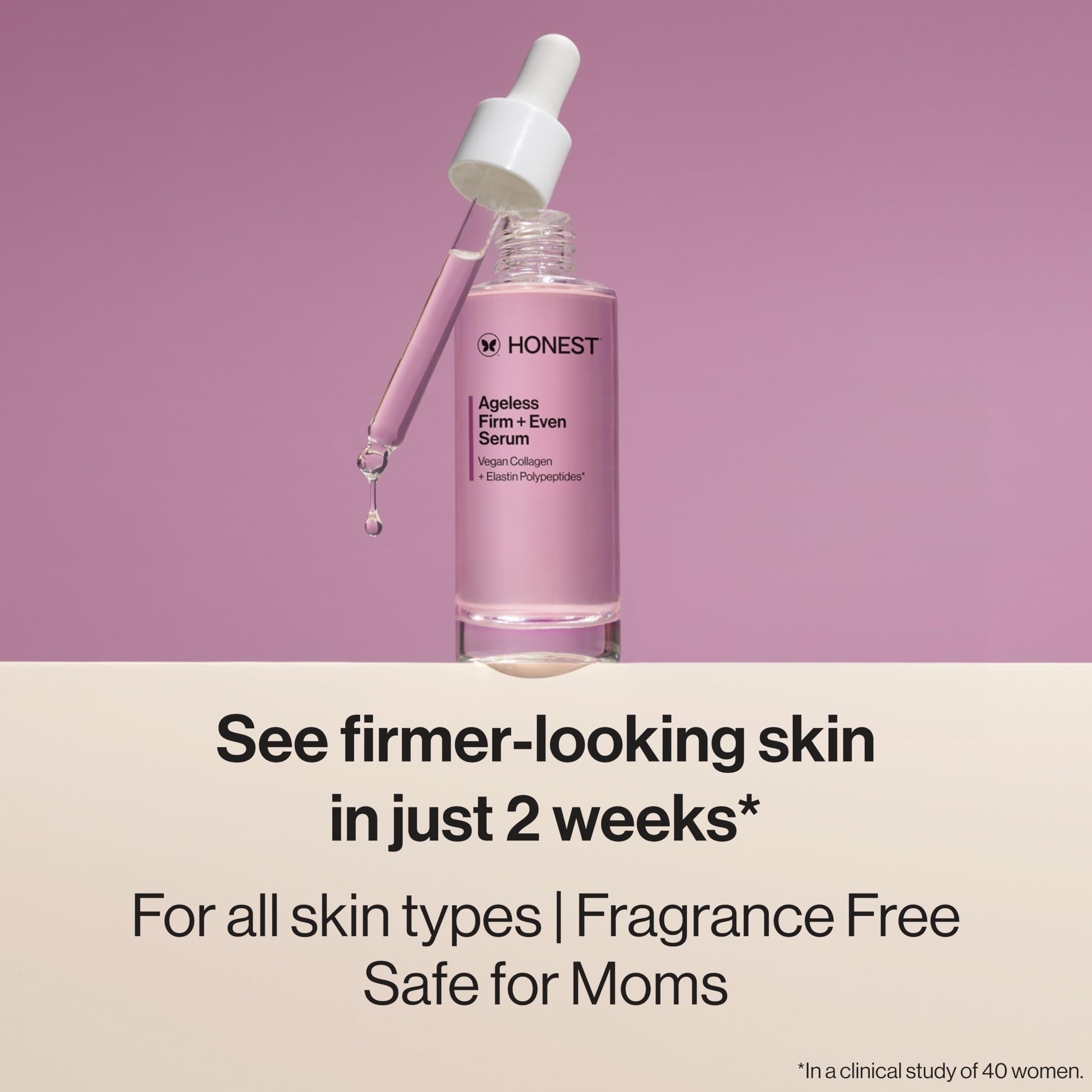 Honest Beauty Ageless Firm Even Serum Vegan Collagen 1 fl oz