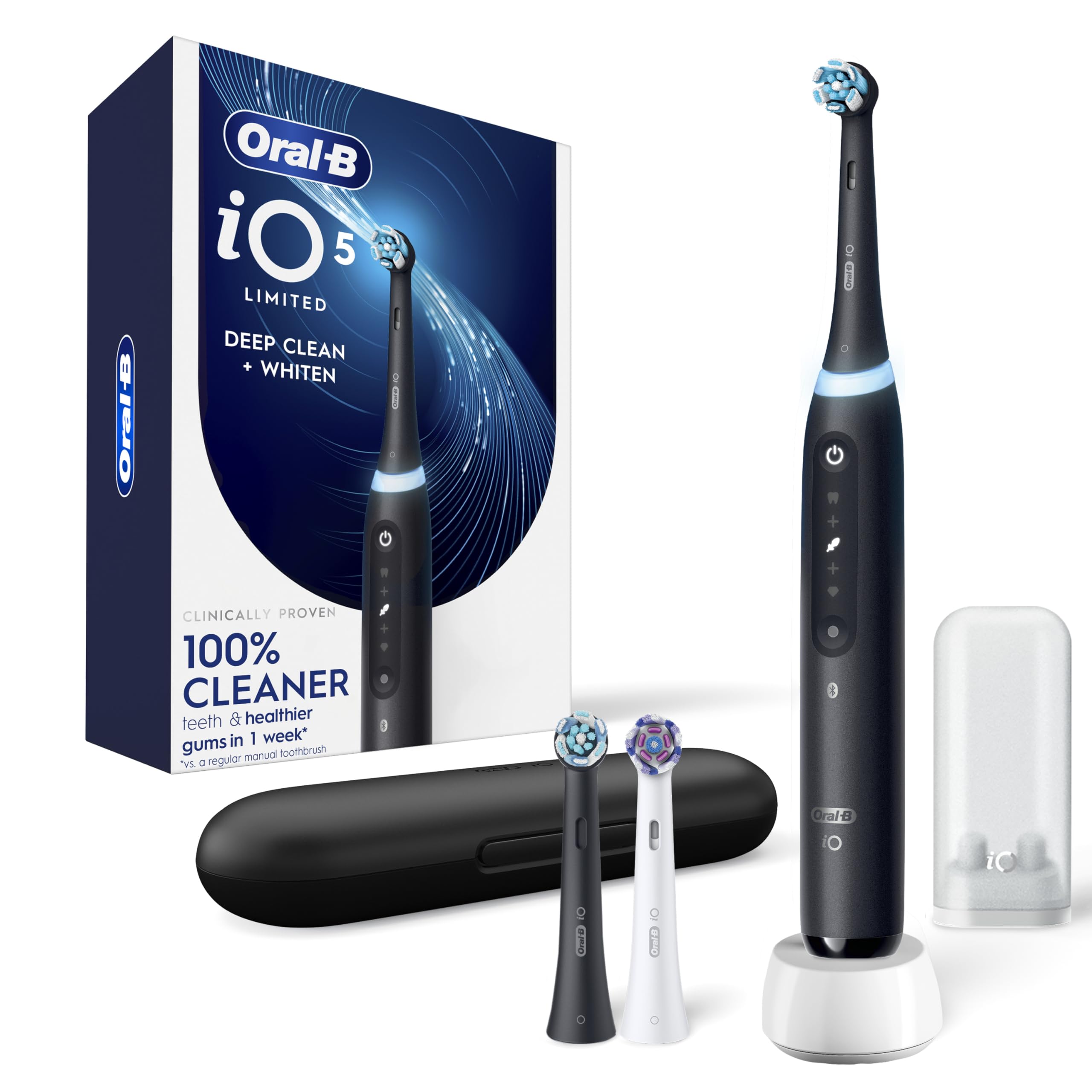 Oral-B Rechargeable Electric Toothbrush, iO5 Limited Deep Clean - Product Imagery