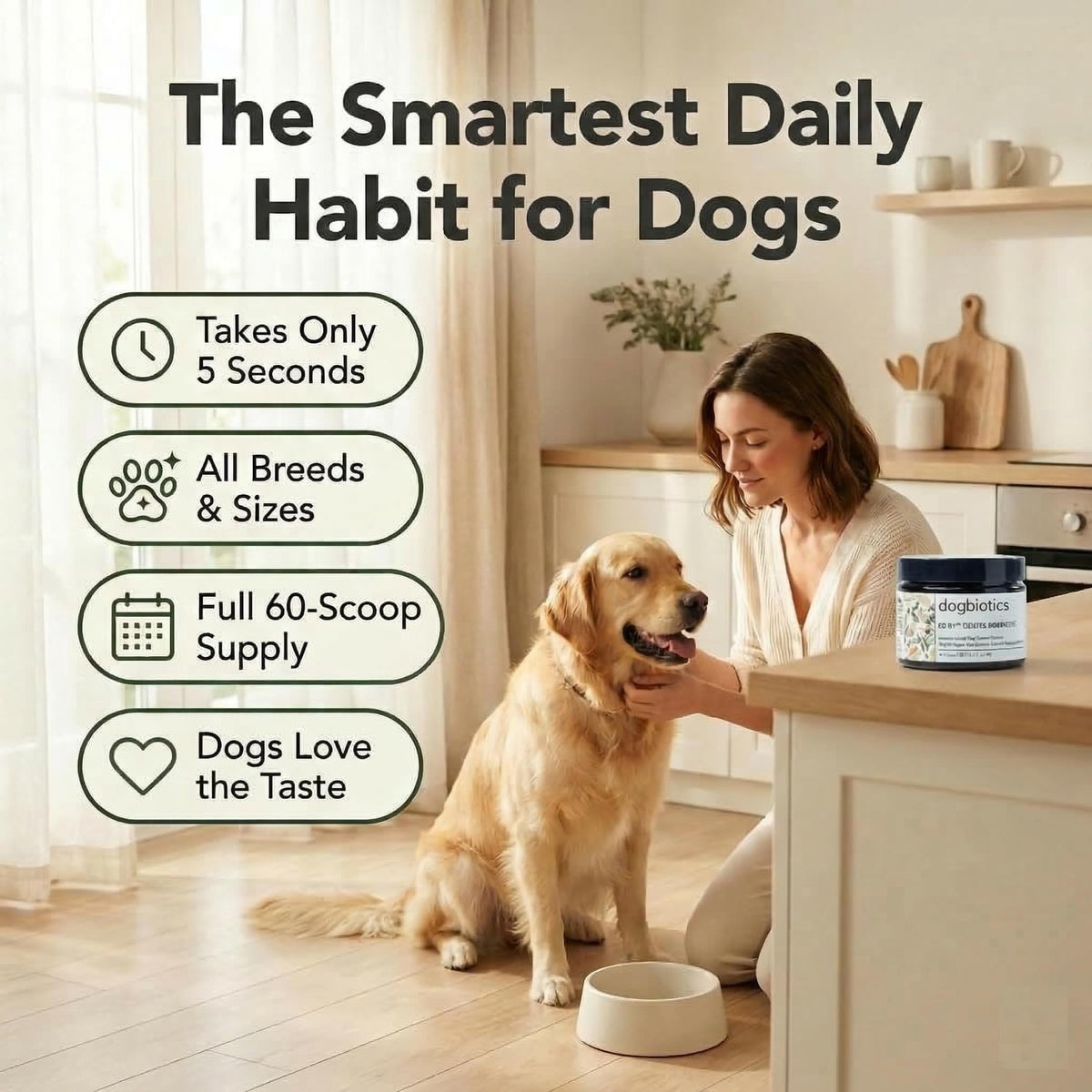 DE 01 Dog Dental Powder - Dogbiotics Official Imagery - 6