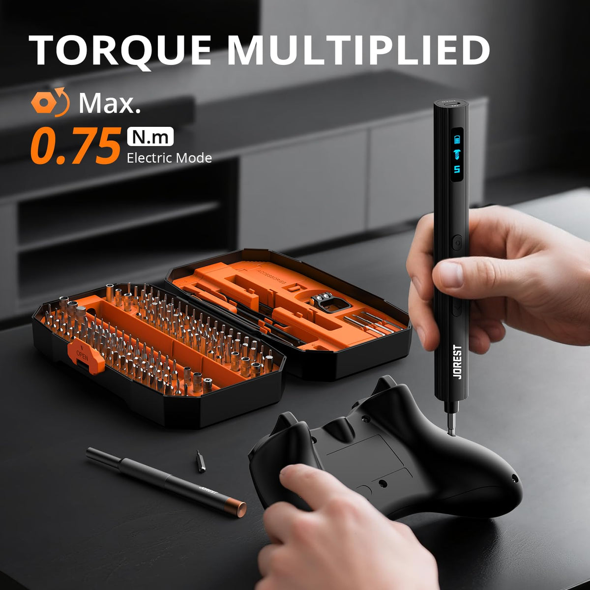 JOREST 155 in 1 Mini Electric Screwdriver Precision Power - Jorest Official Imagery - 3