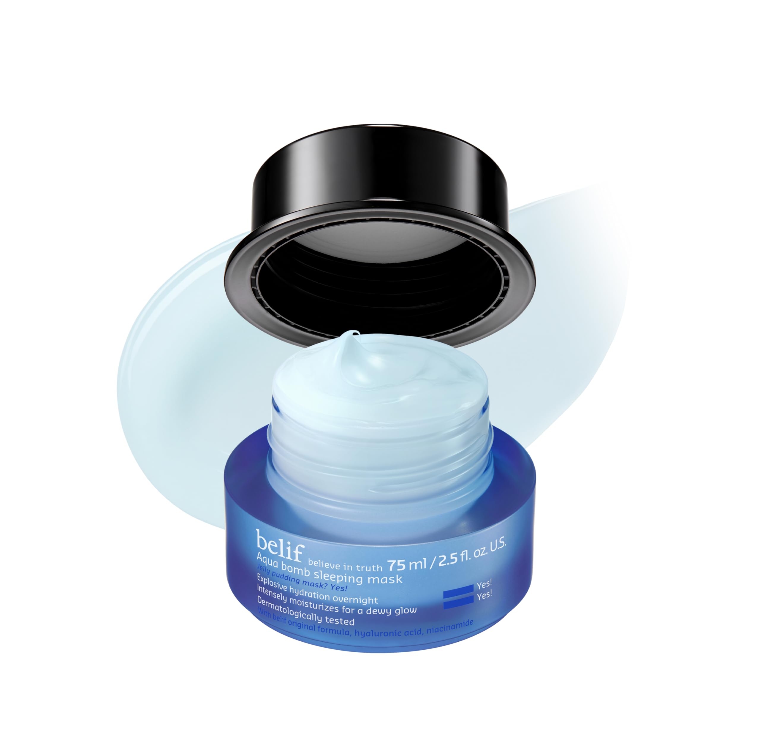 belif Vitamin E Jelly Overnight Mask – Hydrating & Plumping Face - Product Imagery
