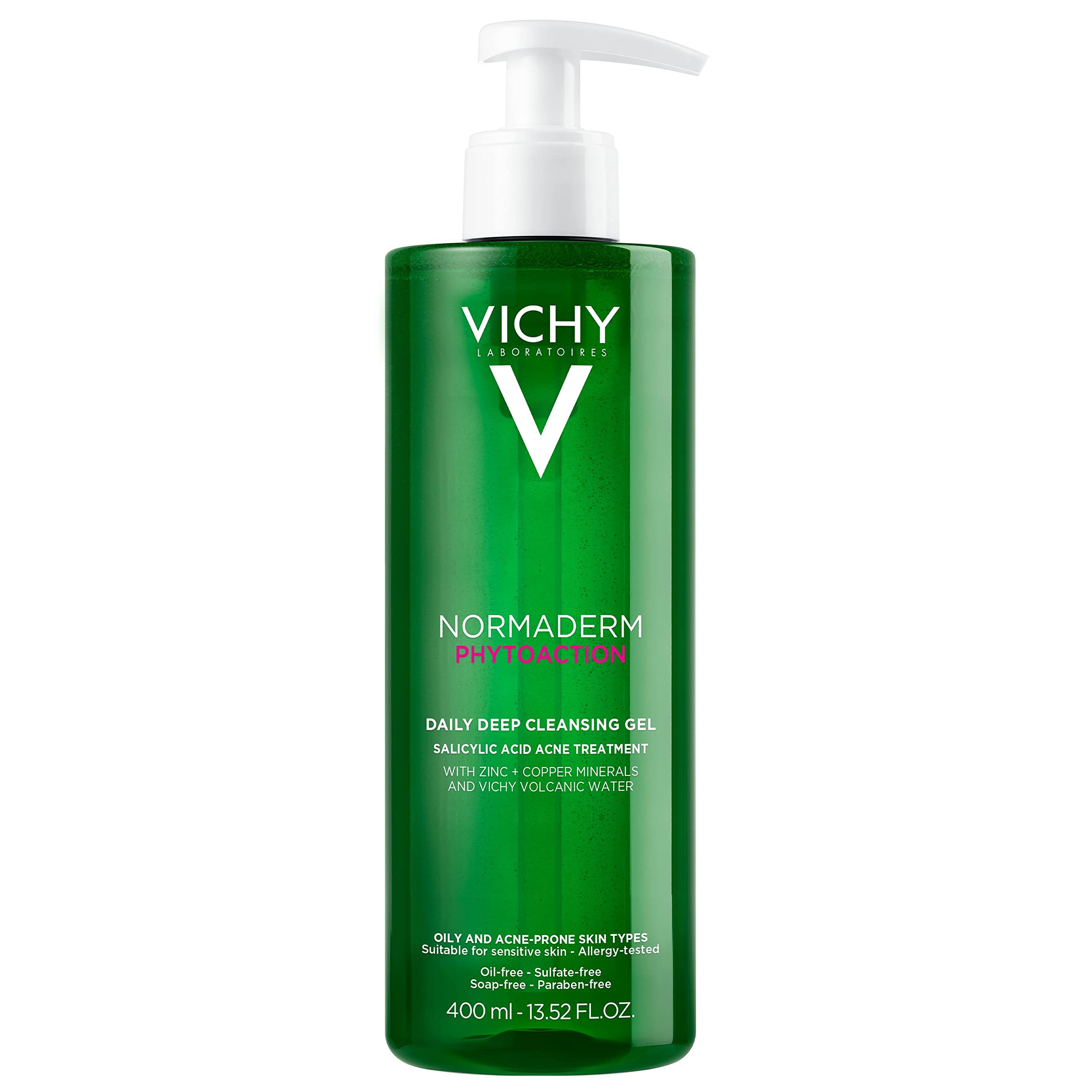 VICHY Normaderm Daily Acne Face Wash, 0.5% Salicylic Acid - Product Imagery
