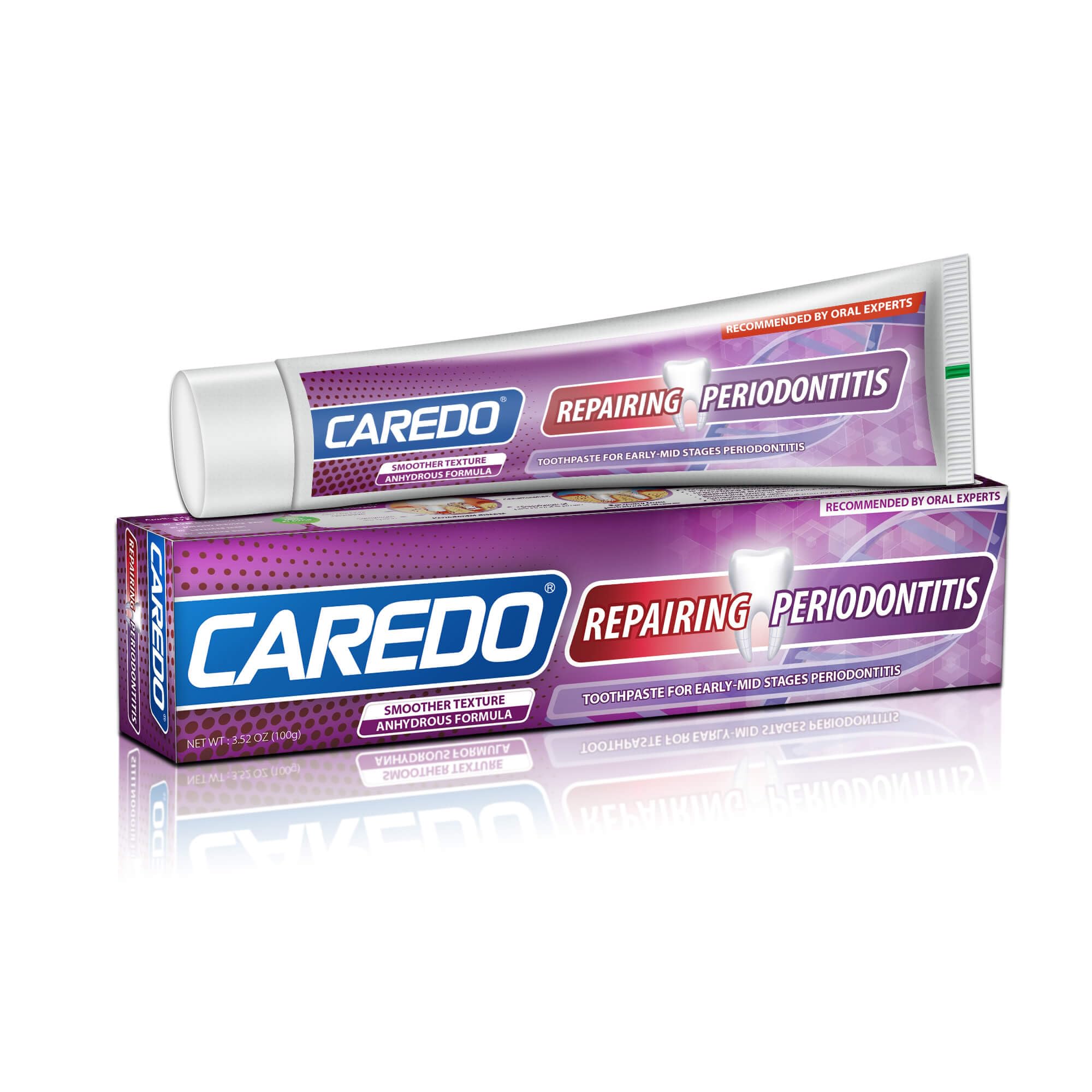 CAREDO Gum Toothpaste for Periodontitis, Gum Repair for Receding - Product Imagery
