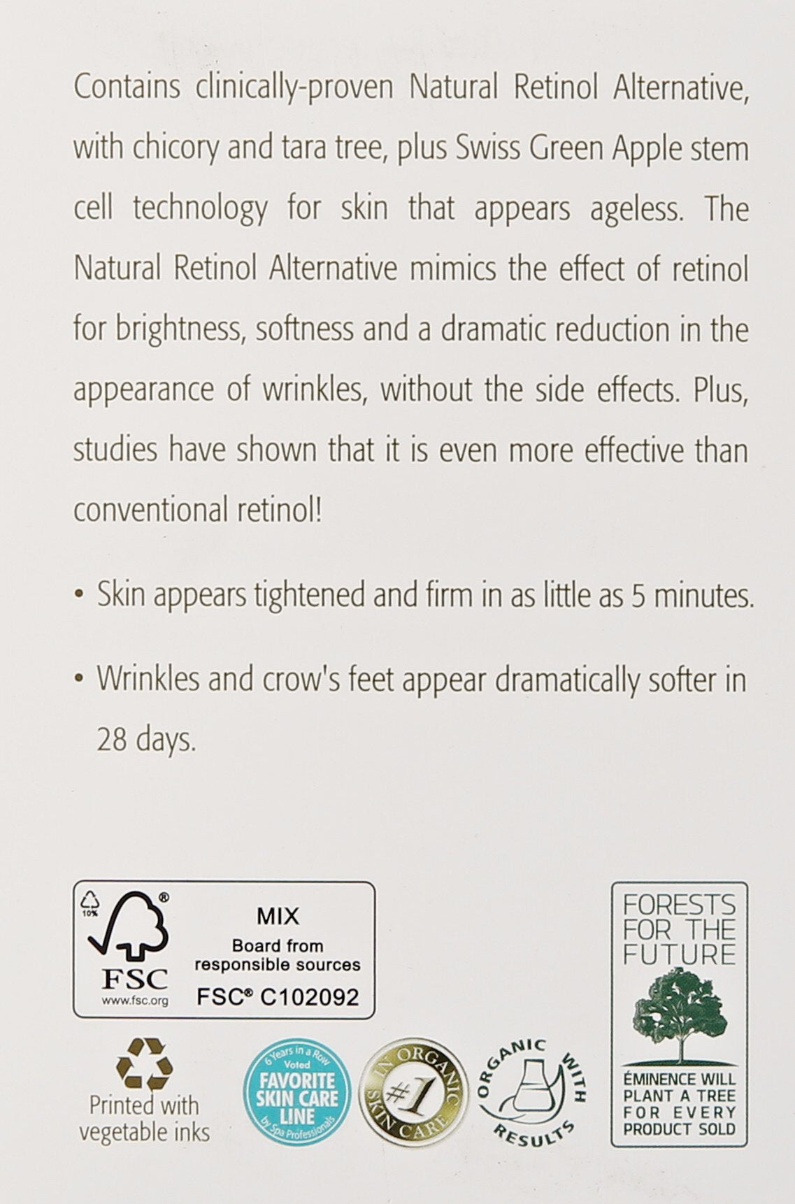 Eminence Bamboo Firming Fluid, 1.2 Ounce – packaging and label