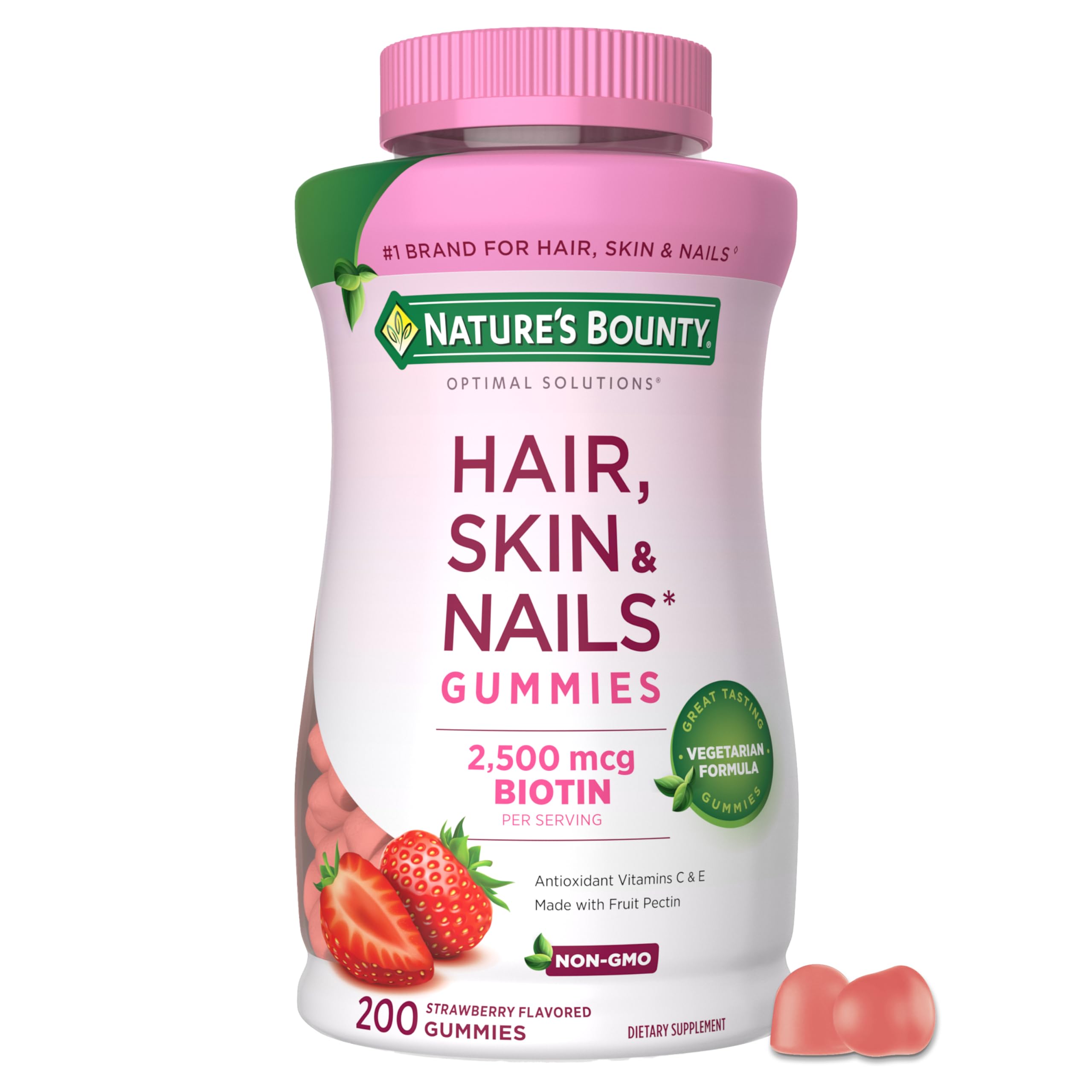 Nature's Bounty Hair Skin & Nails Gummies, Biotin 2500mcg