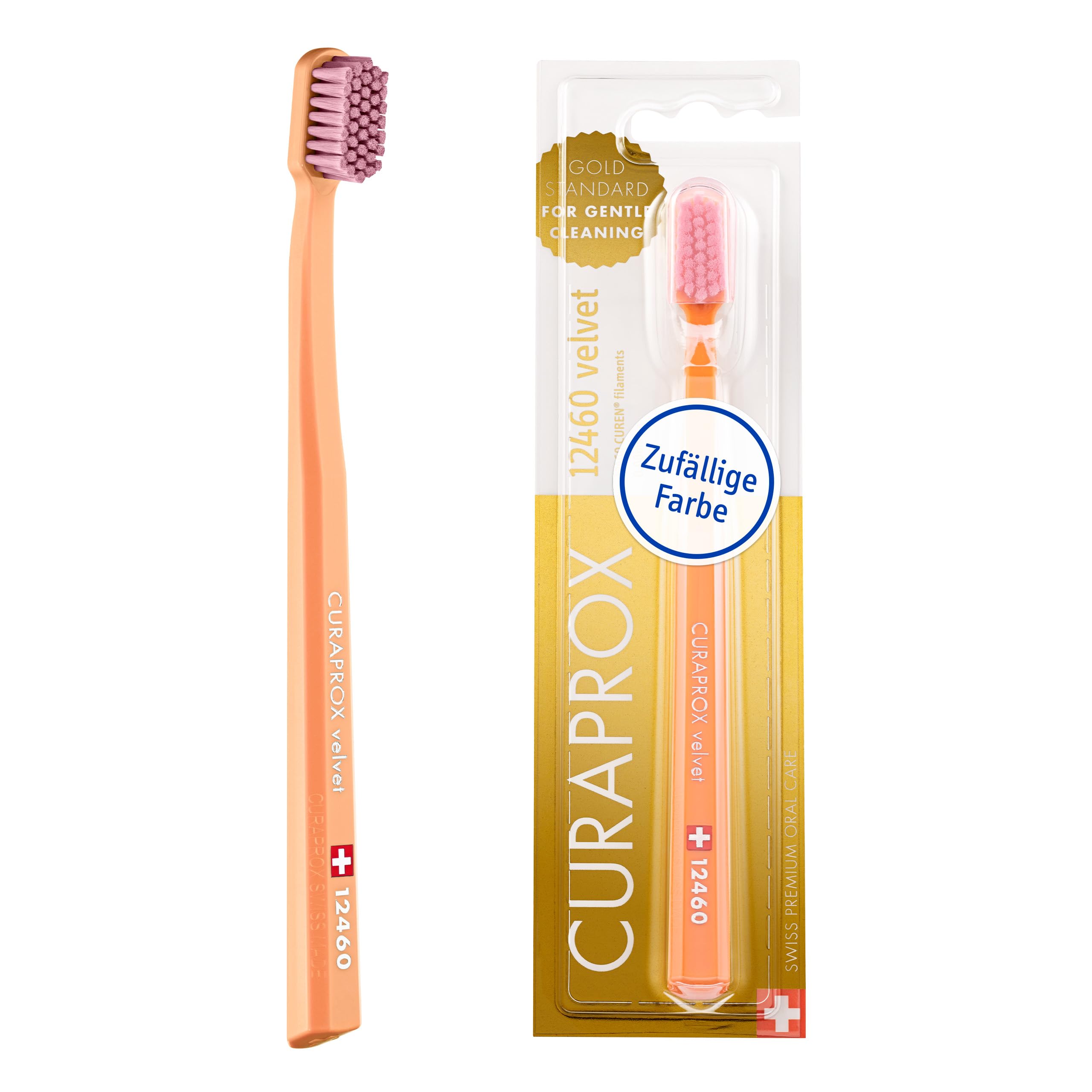 Curaprox CS 12460 Velvet Toothbrush, Random Color, Single Pack, - Product Imagery