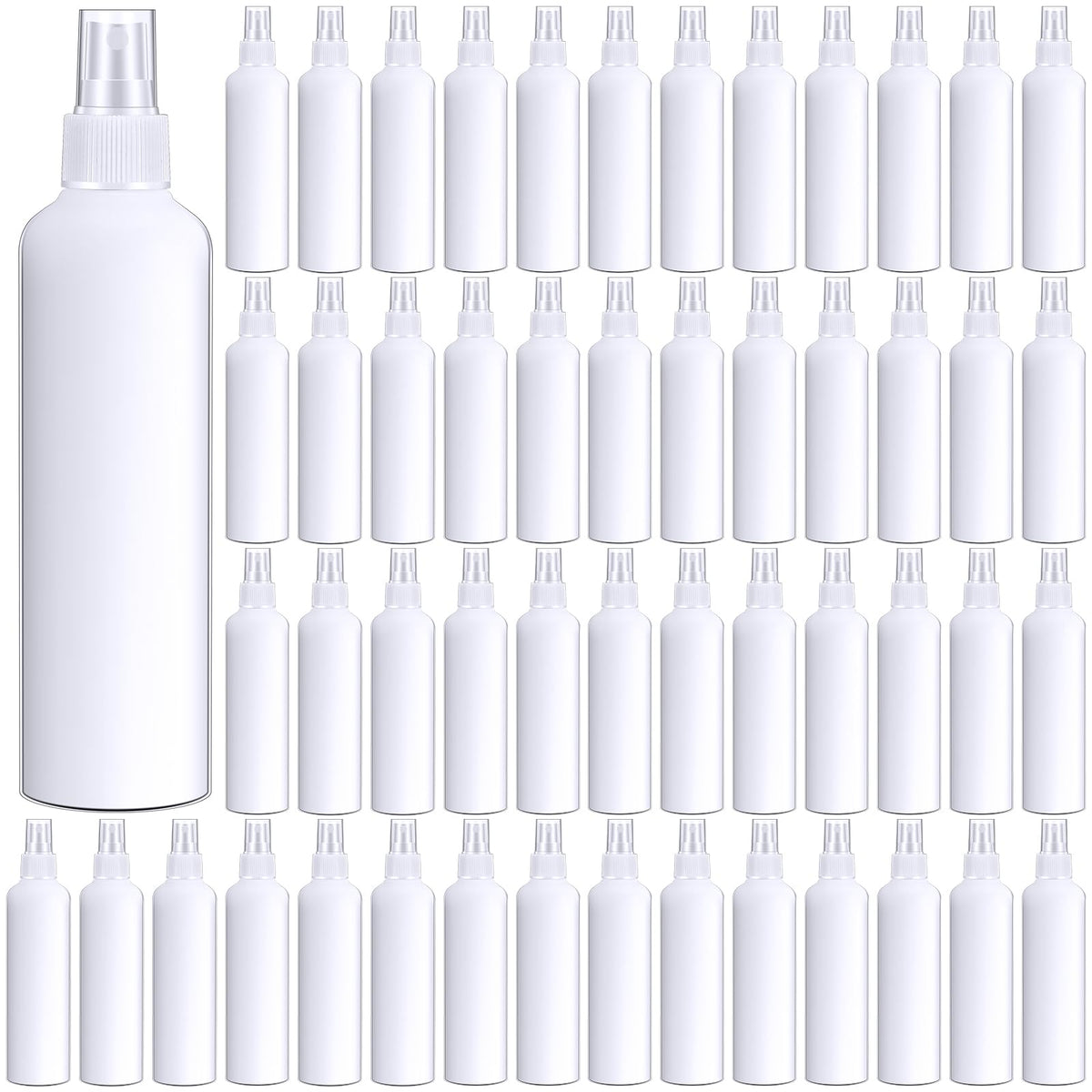 Eccliy 64 Pcs 8 oz Spray Bottles Fine Mist Empty Refillable, Snowy – product photo (Spray Bottles)