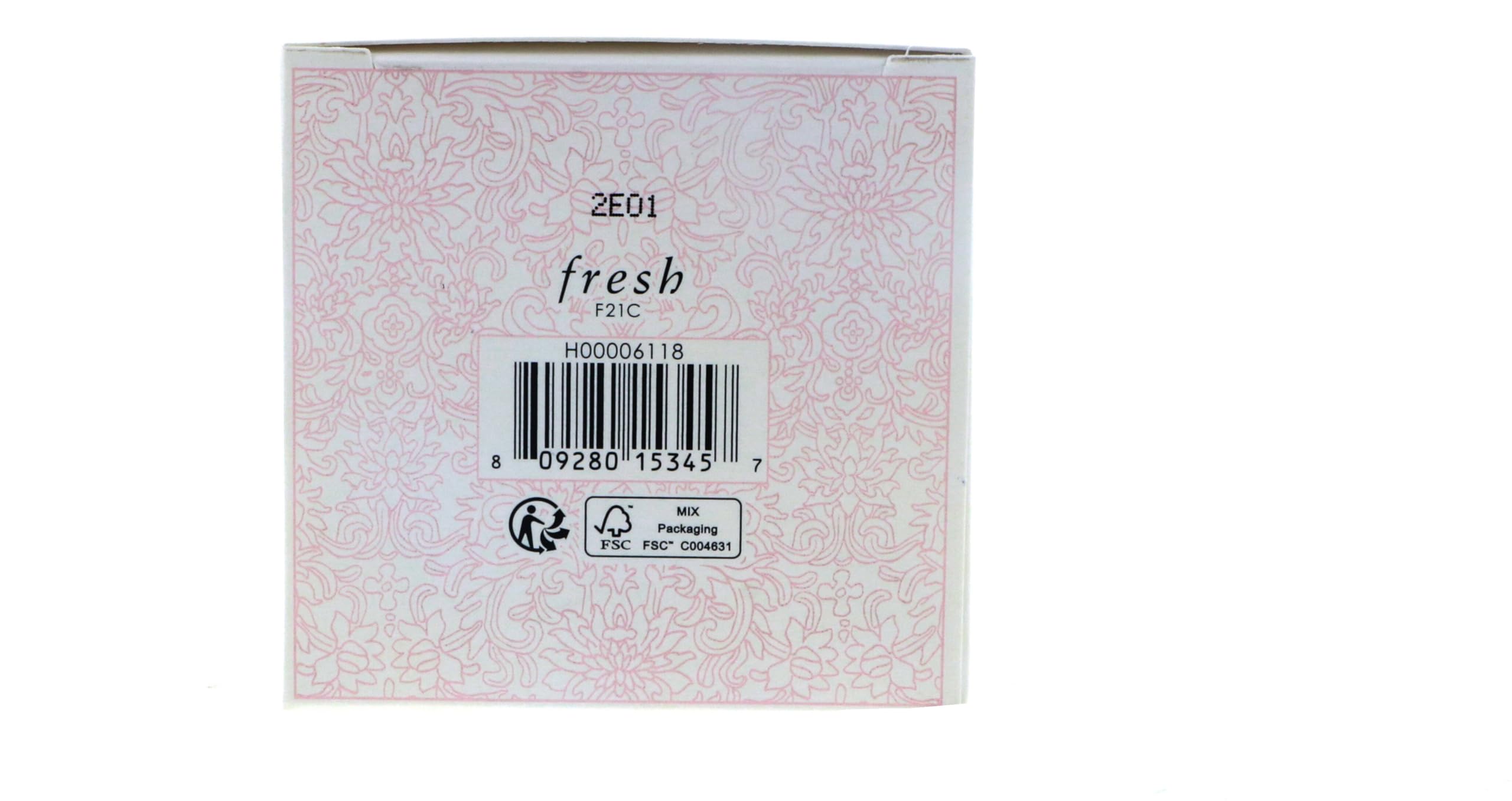 Fresh Rose Deep Hydration Face Cream in a 1.6 oz jar, showing the pink cream with rose petals and a fresh, floral design.