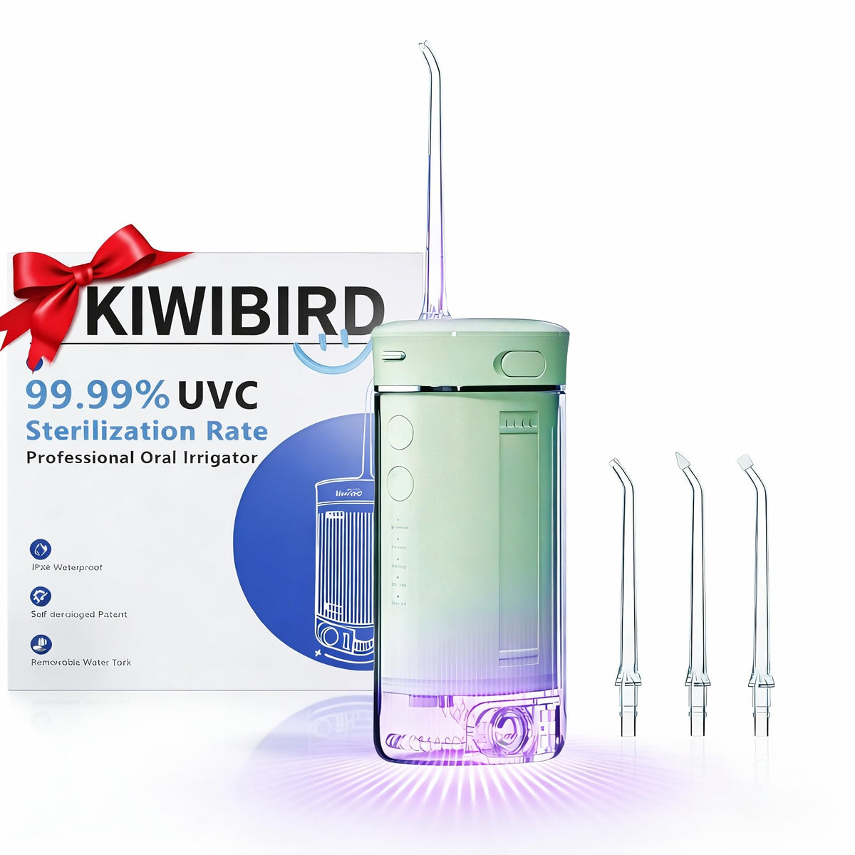 KIWIBIRD Mini Water Flosser for Travel Ultra Portable - KIWIBIRD Official Imagery - 1