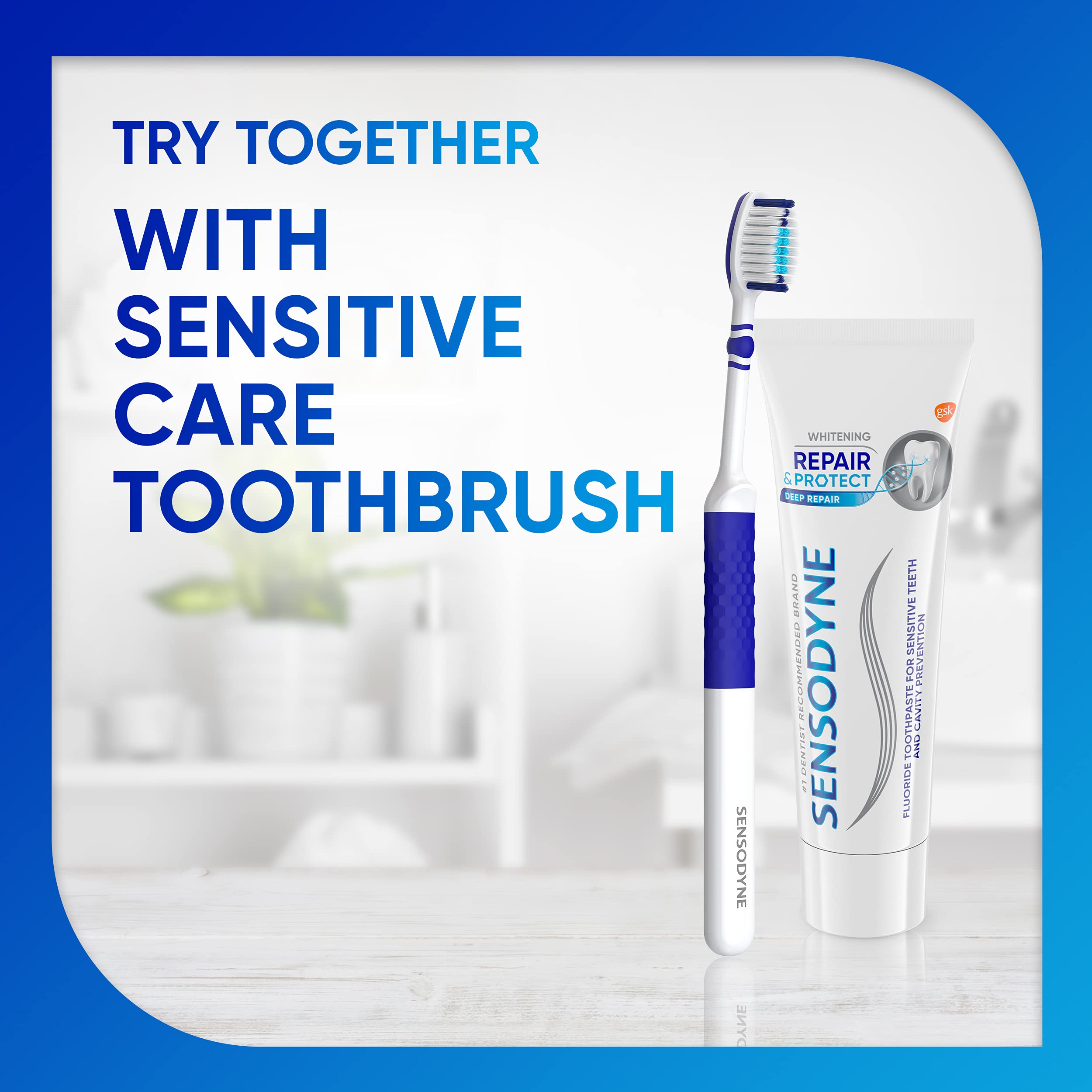 Sensodyne Repair and Protect Whitening Toothpaste, 3.4 oz (Pack of 2)