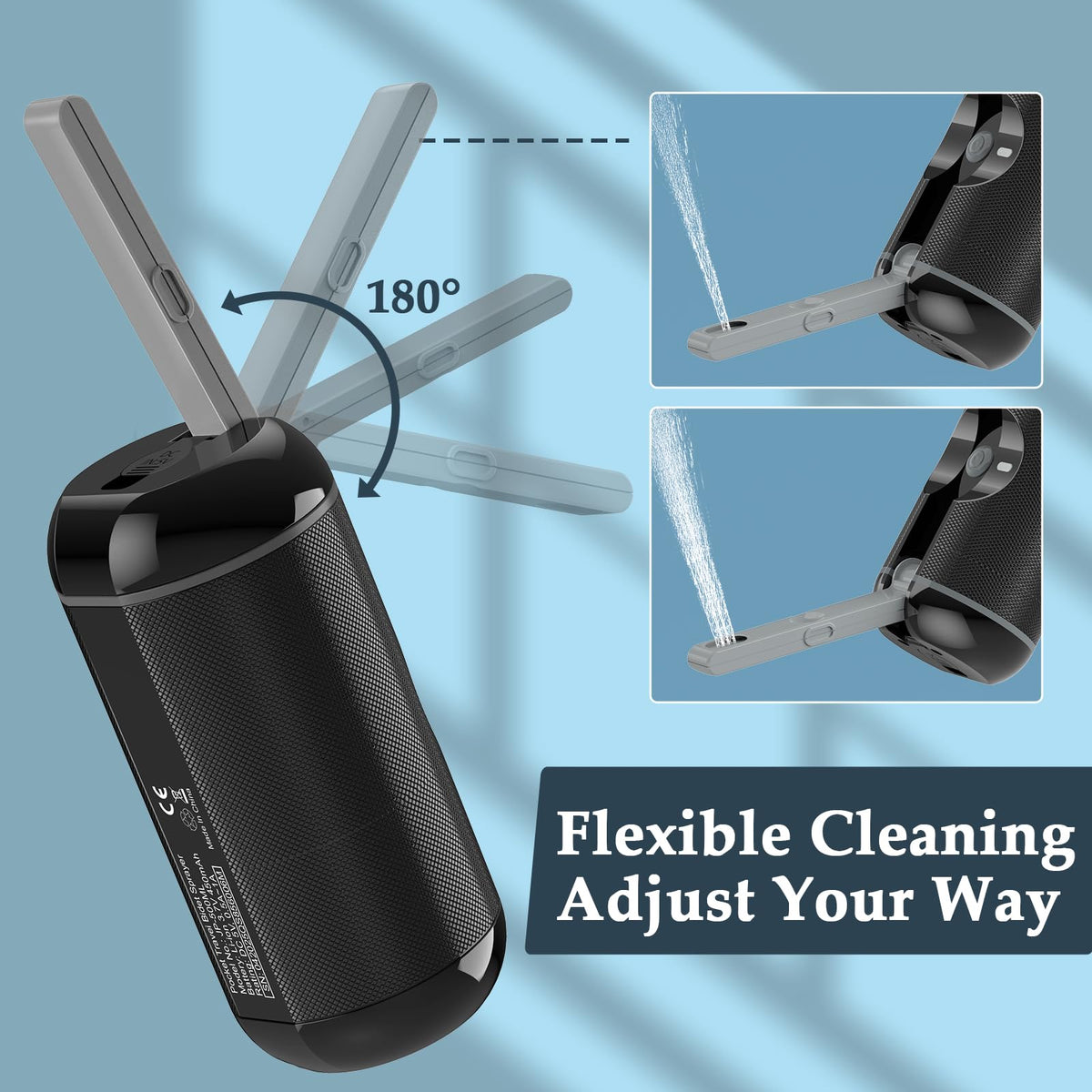 Portable Bidet for Travel Rechargeable Waterproof Sprayer - jutimer Official Imagery - 6