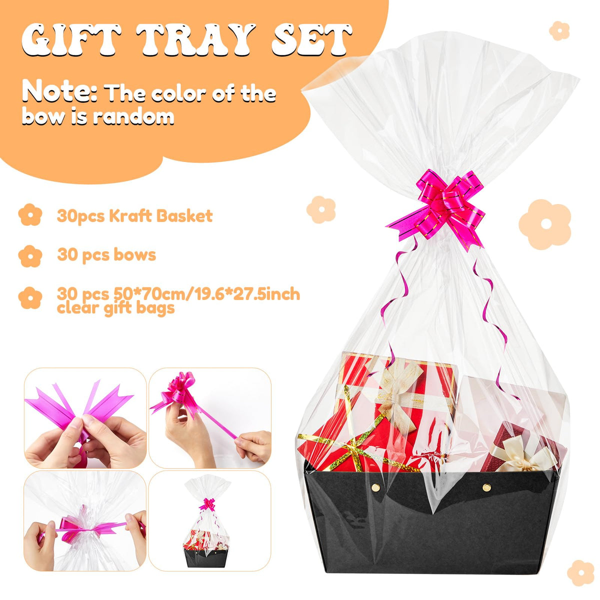 30 Pcs Basket for Gift Empty DIY Bulk Basket with Handles - Tuanse Official Imagery - 4