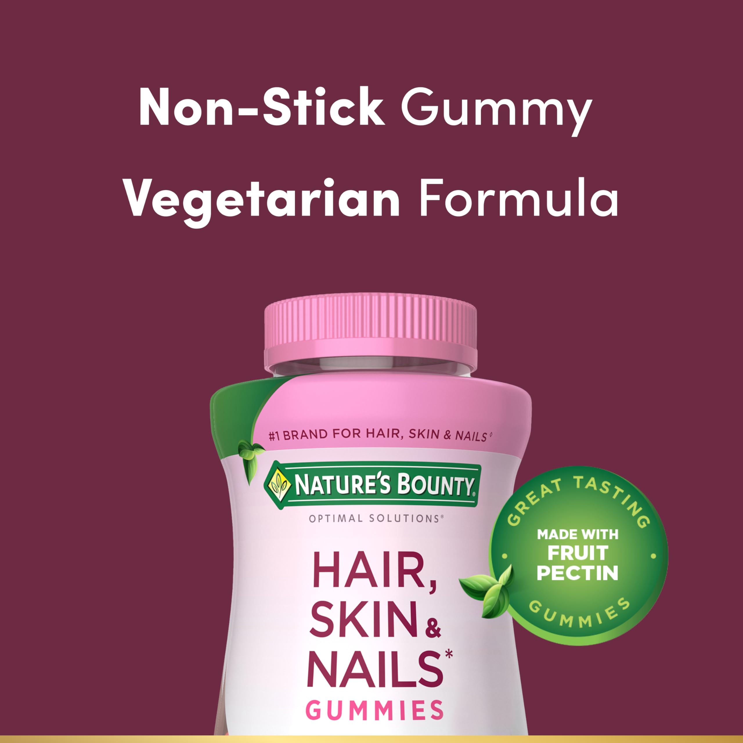 Nature's Bounty Hair Skin & Nails Gummies, Biotin 2500mcg