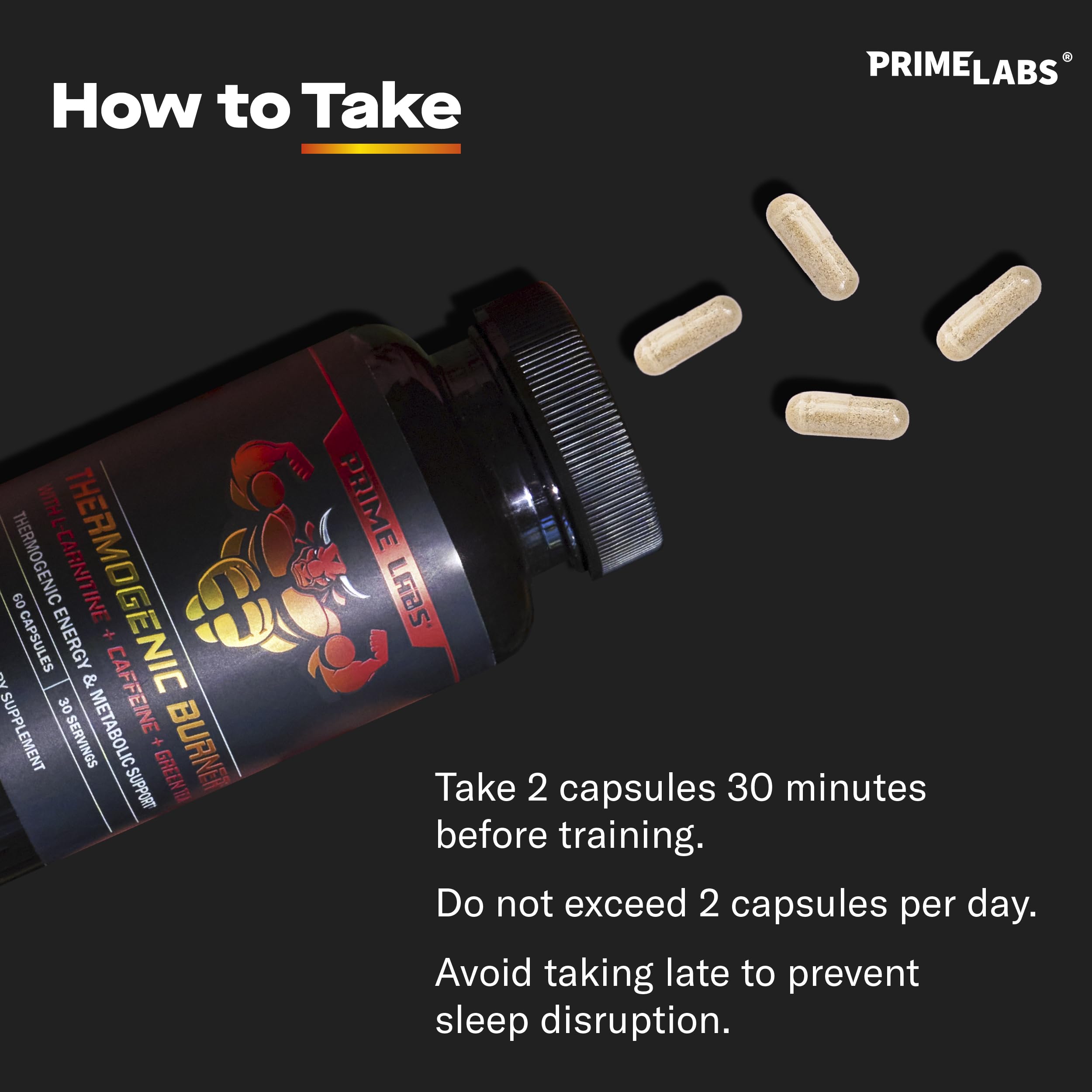 Prime Labs Thermogenic Fat Burner for Men 60ct