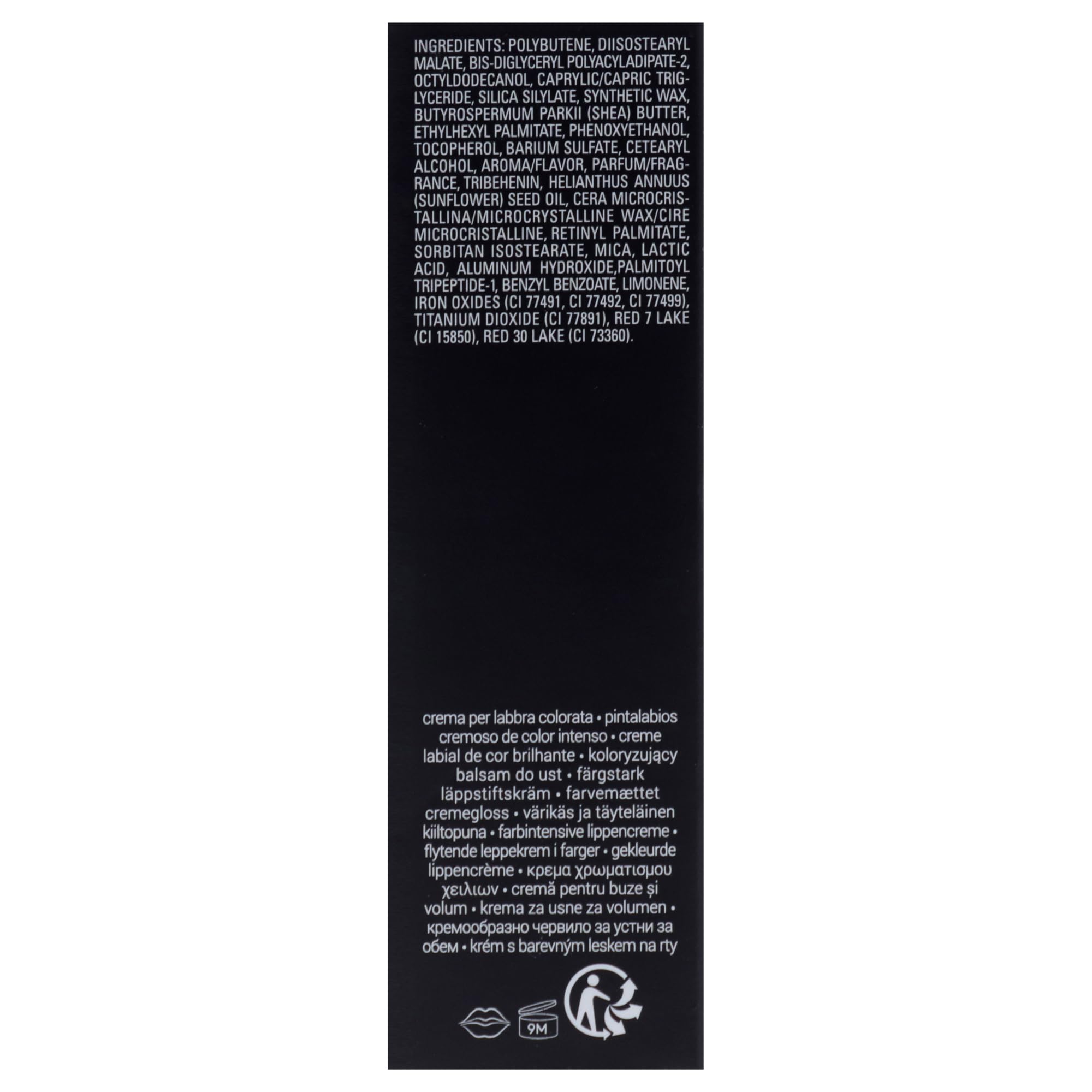 Fenty Beauty Gloss Bomb Cream Lip Color in Mauve Wives, 0.3 oz, showing the creamy mauve lipstick tube and applicator.