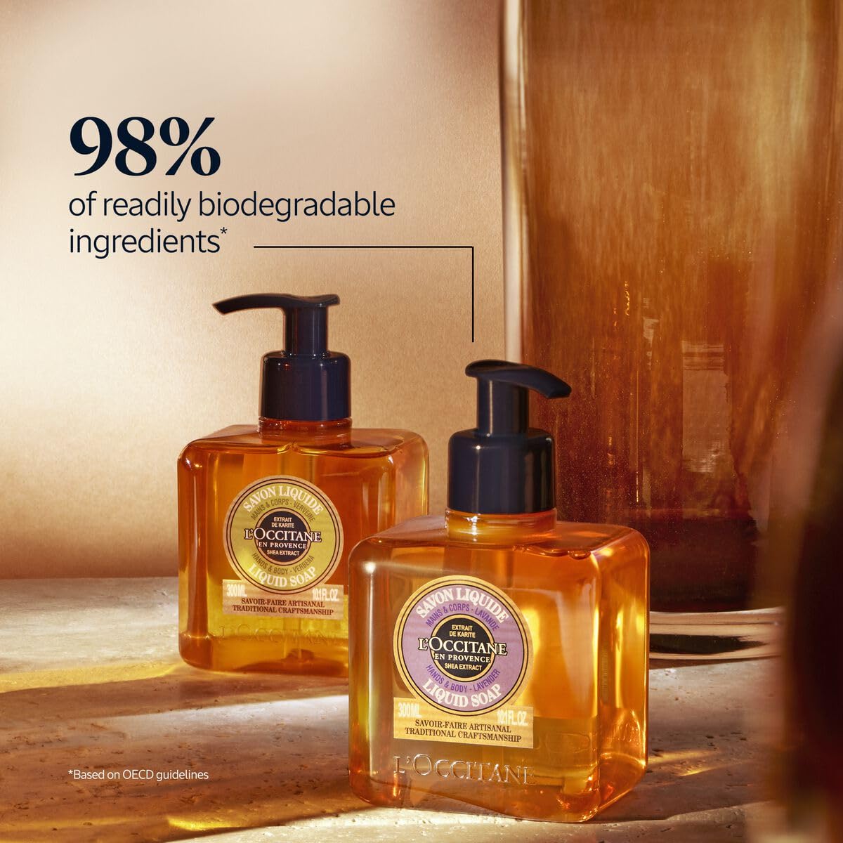 L'Occitane Shea Butter Extra-Gentle Hand & Body Liquid Soap, Moisturizing – close-up detail