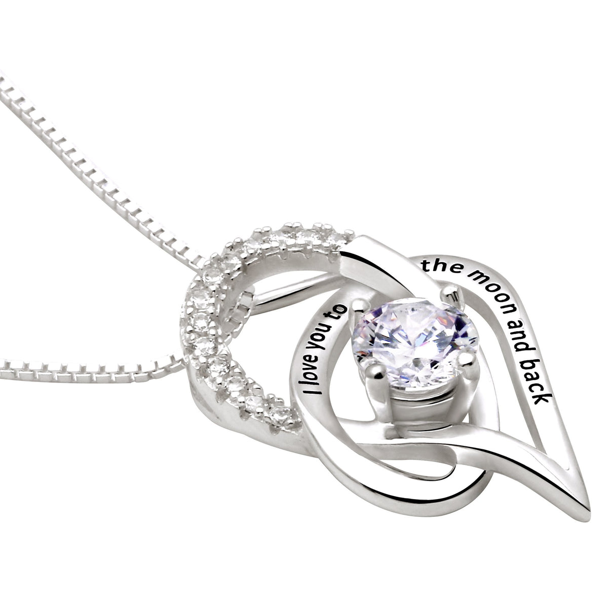 ALOV Jewelry Sterling Silver I Love You To The Moon and Back - ALOV Official Imagery - 3