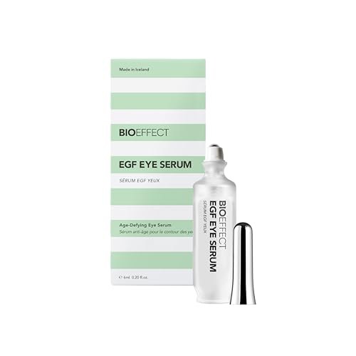 BIOEFFECT EGF Eye Serum, Age-Defying for Wrinkles & Crow's Feet 0.20 oz – Natural, Fragrance Free