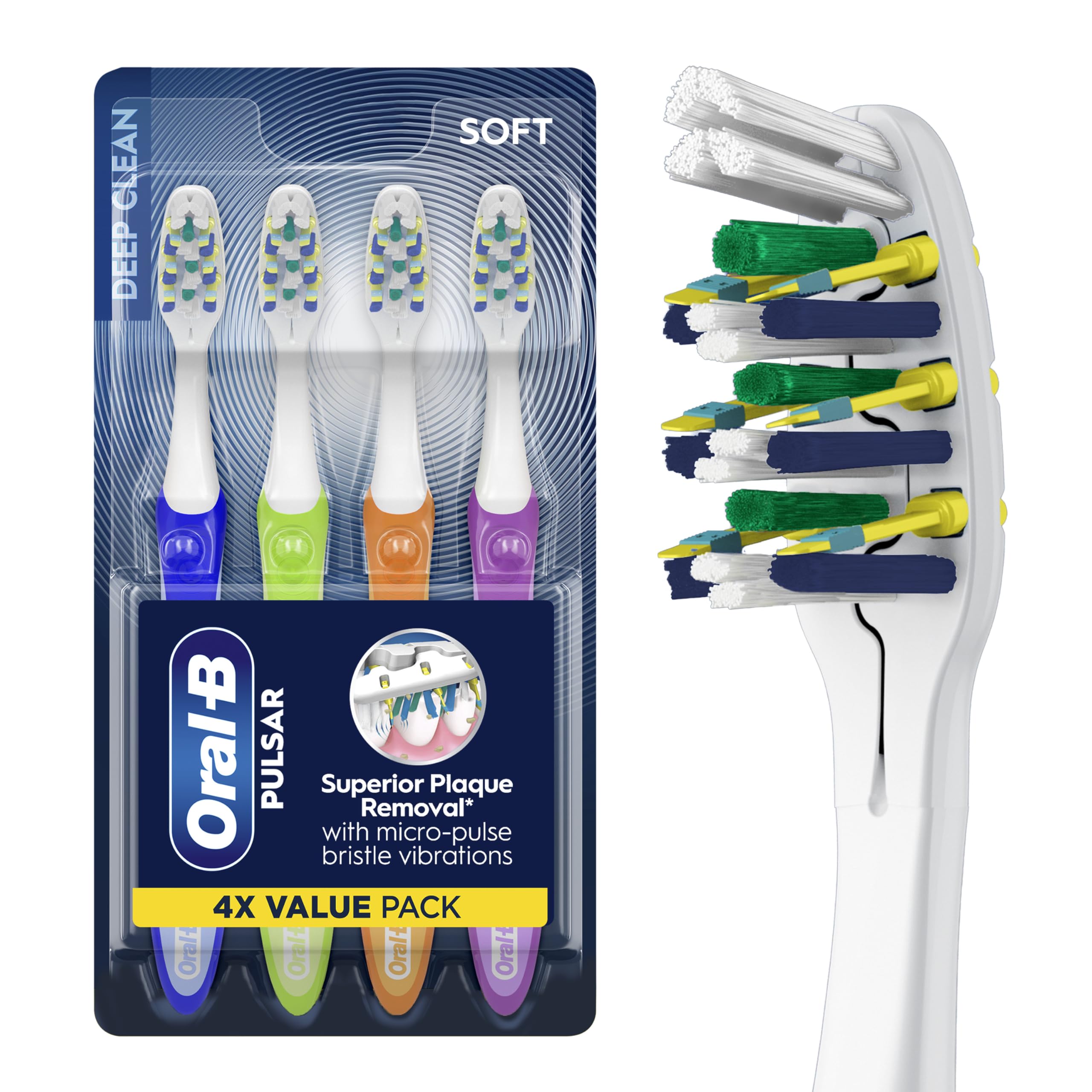 Oral-B Toothbrush, Vibrating Plaque Remover Pulsar, Vibrating - Product Imagery