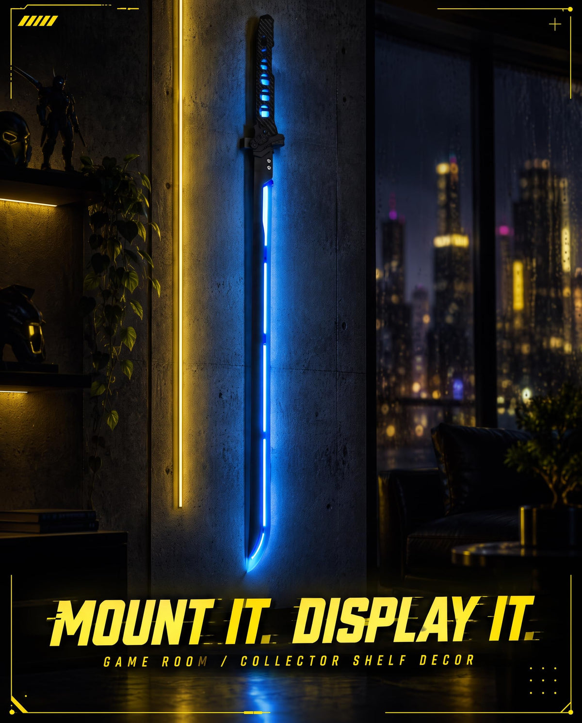 Cyberpunk Light Up Katana LED Saber Christmas Sword for - XUZ Official Imagery - 6