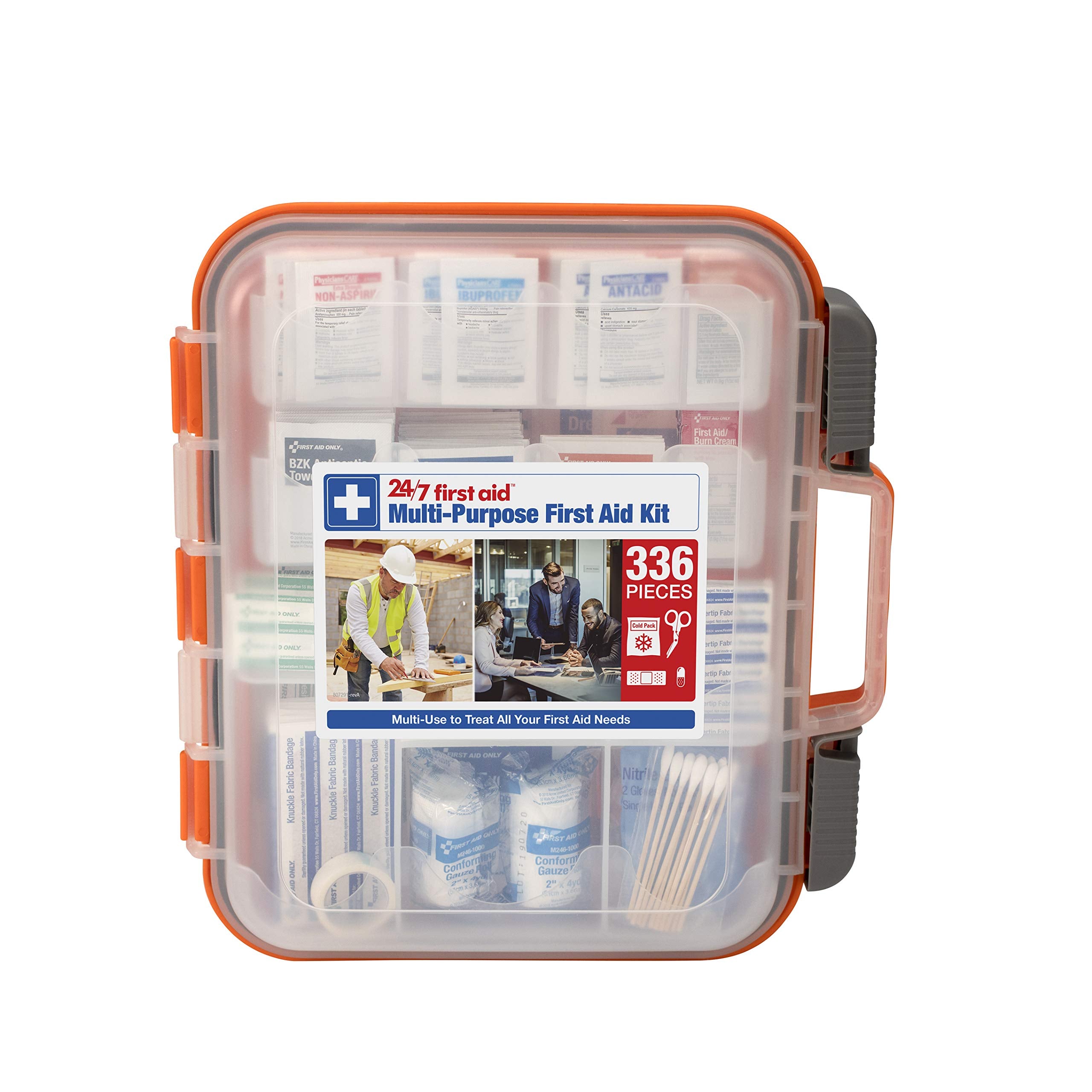24/7 First Aid OSHA Compliant First aid Kit, All-Purpose - Product Imagery