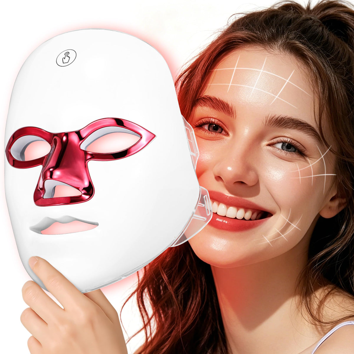 Red Light Therapy for Face 7 Colors LED Face Mask - zorendi Official Imagery - 2