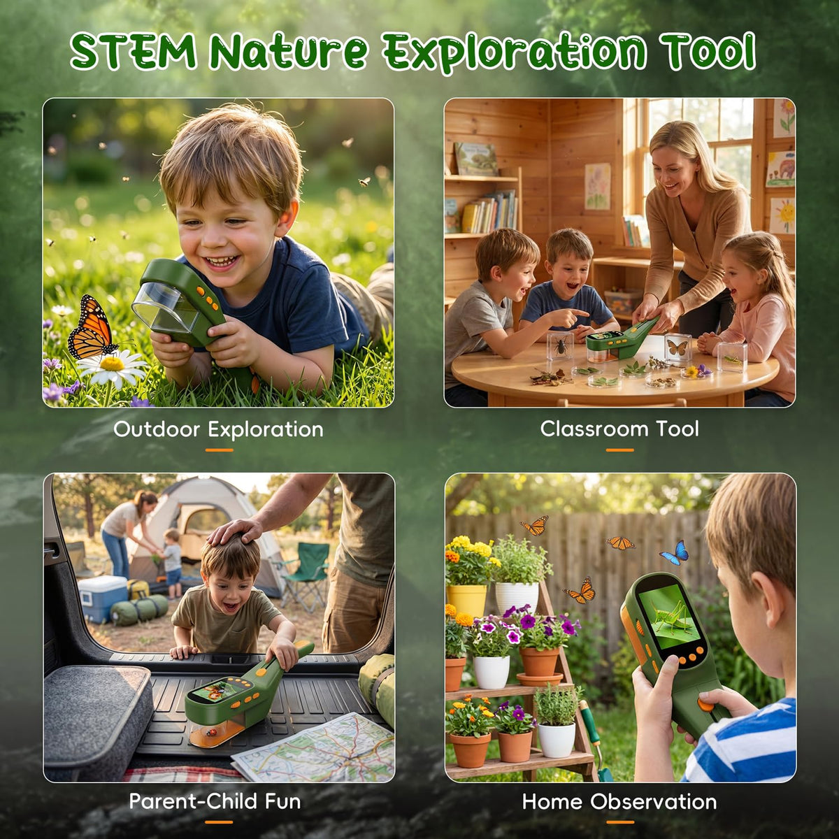 Bug Catcher for Kids with 500X Microscope 2 4 Screen STEM - CIMELR Official Imagery - 6