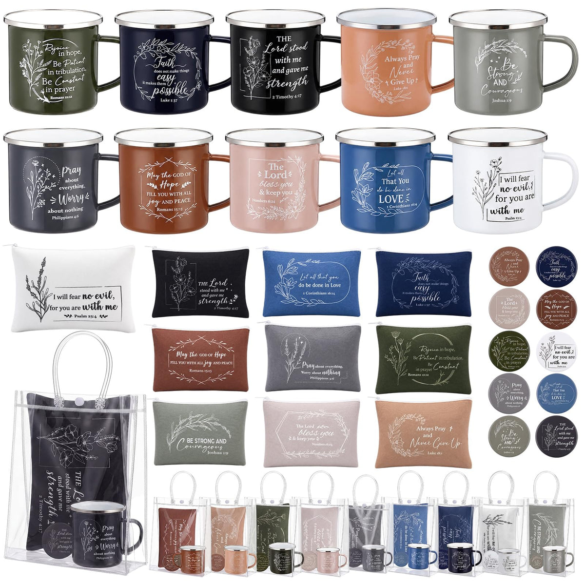 40 Pcs 10 Sets Christian Gifts Bulk for Women Church Party - Meanplan Official Imagery - 2